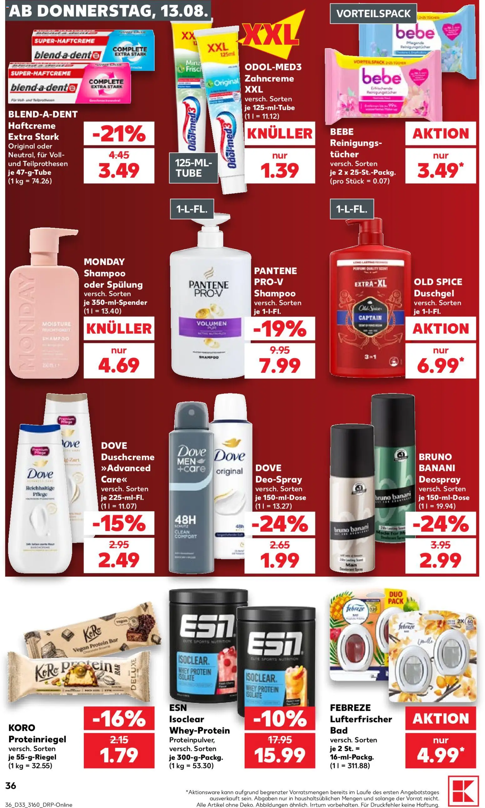 Kaufland Německo leták od 13.08.2026 | Strana: 36