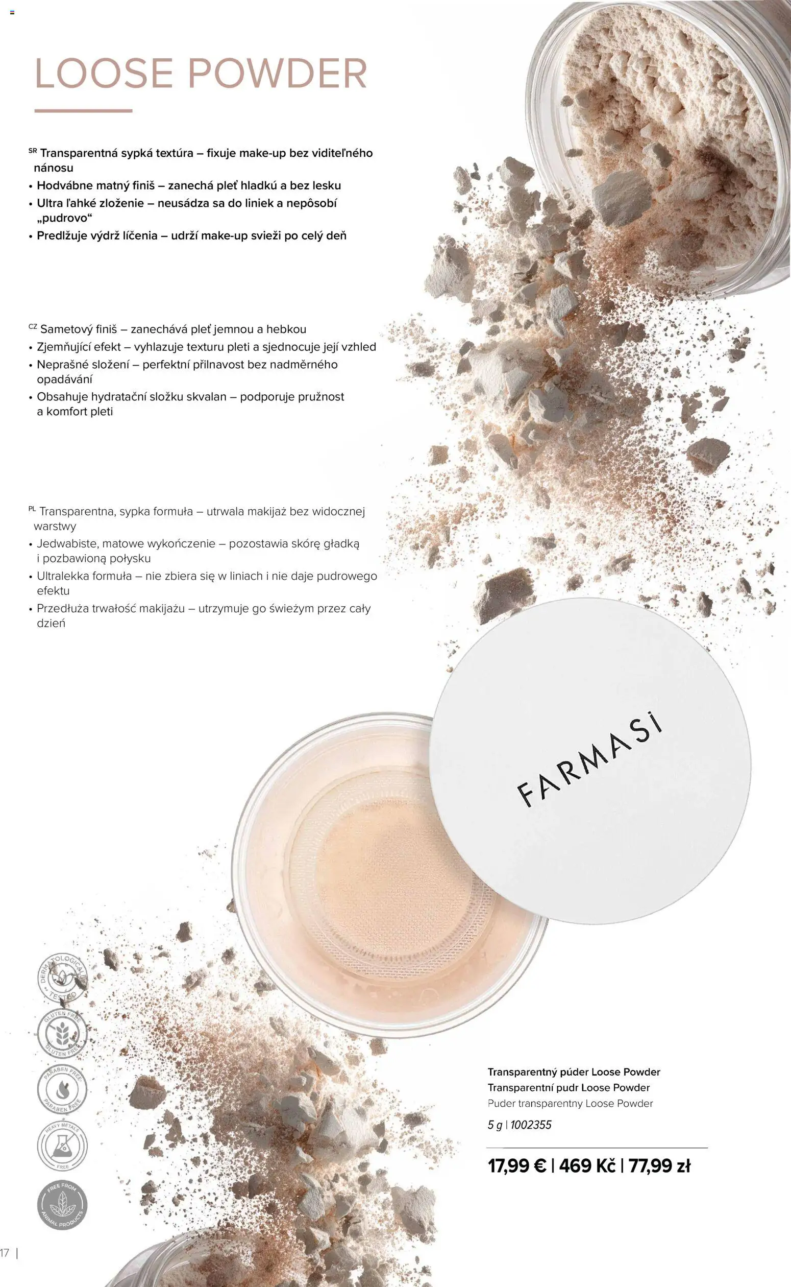 Nové Farmasi akcie – leták je platný od 01.07.2026 | Strana: 16 | Produkty: Púder