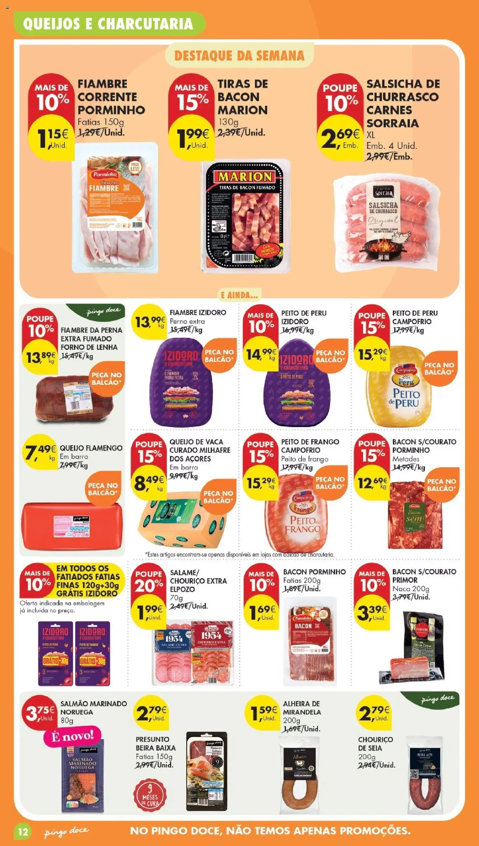 Pingo Doce Poupe Esta Semana Madeira │ válido de 11/08/2026 | Página: 12 | Produtos: Forno, Peito de peru, Peru, Alheira