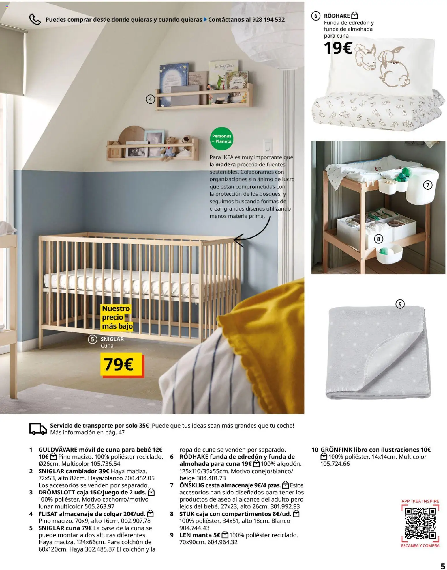 Catálogo IKEA  y los niños  │ válido desde el 06.03.2026 | Página: 5 | Productos: Ropa, Almohada, Almacenaje, Cesta