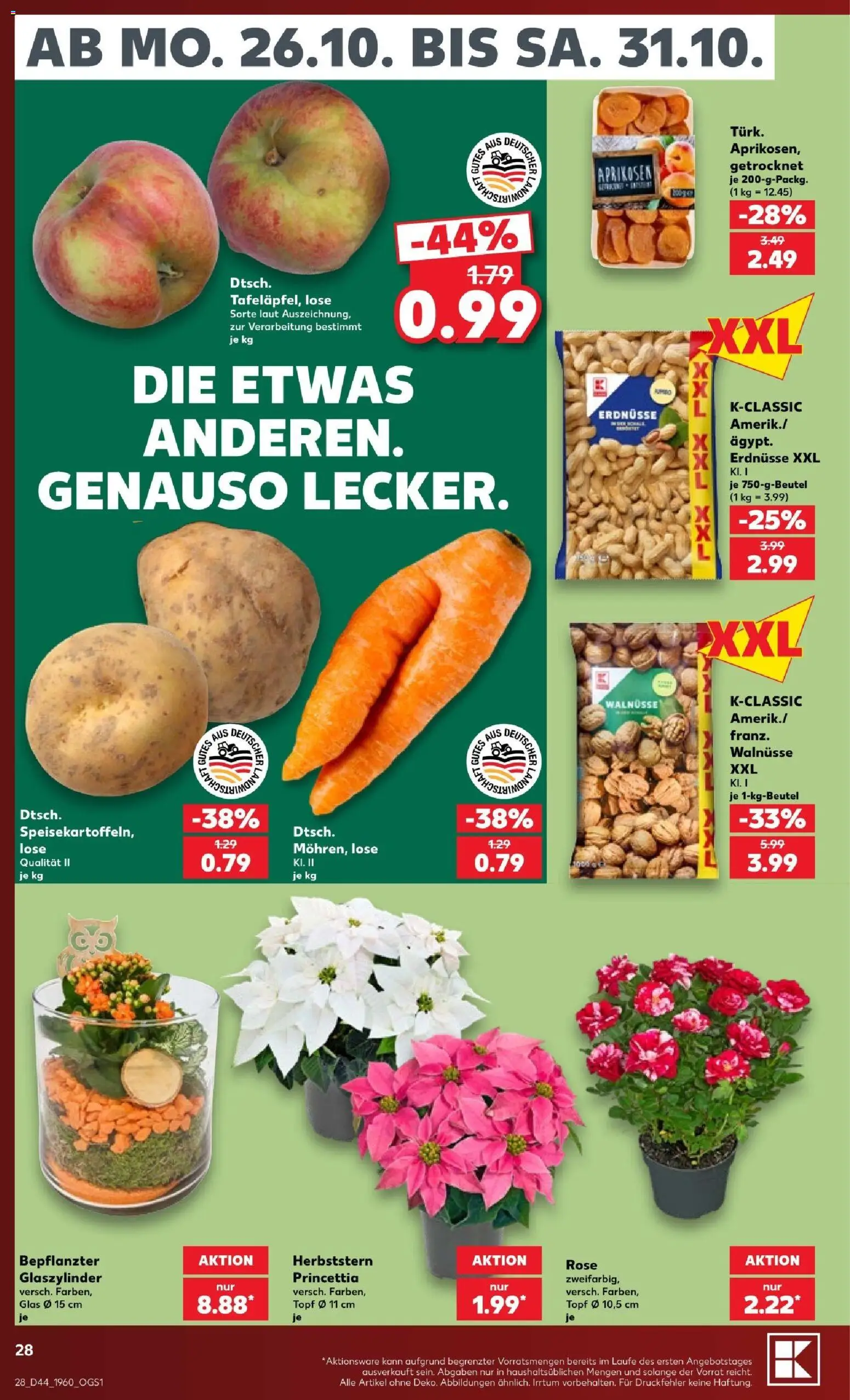 Kaufland Prospekt Berlin – gültig ab 24.10.2026 | Seite: 28 | Produkte: Erdnüsse, Walnüsse