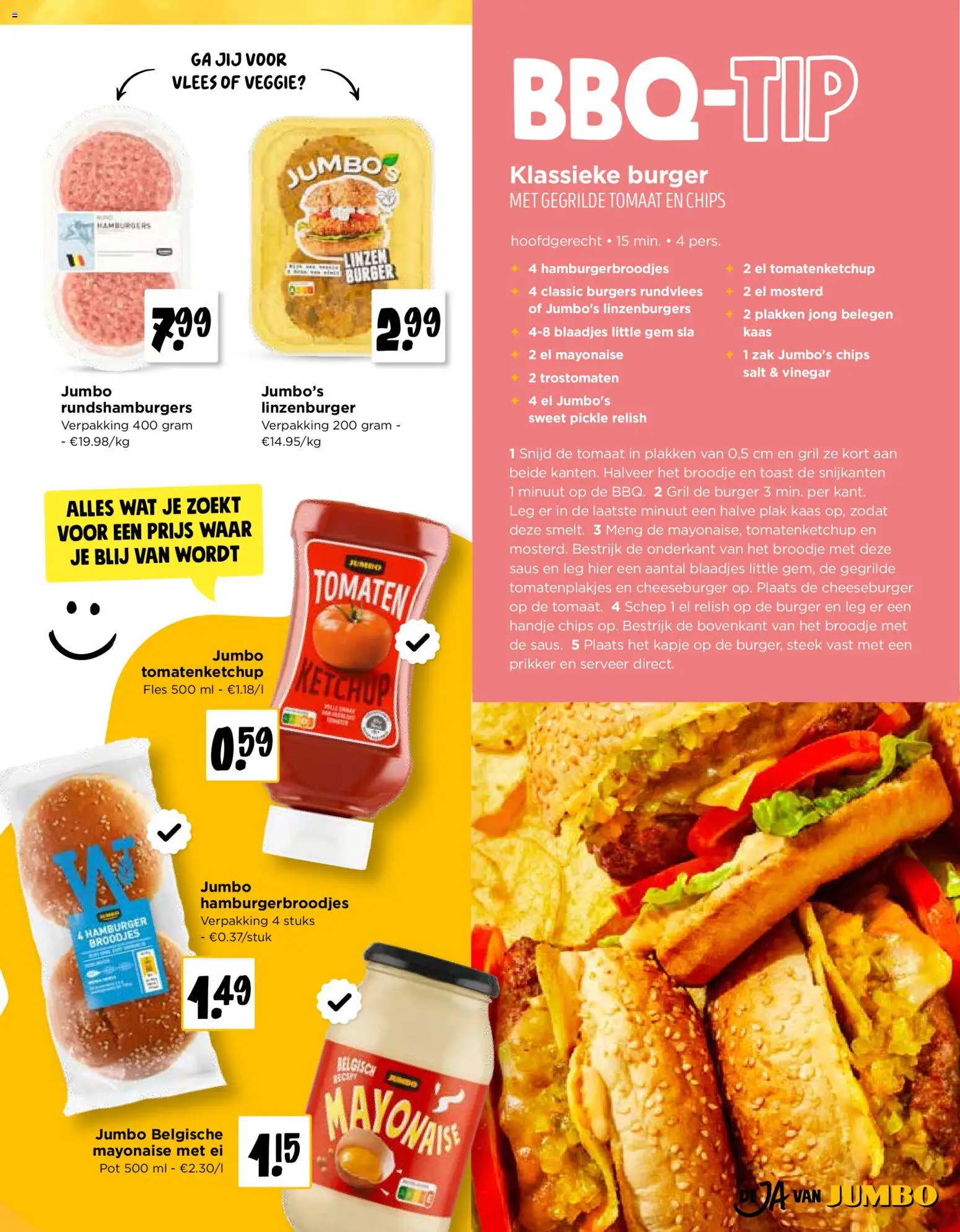 {H1} | Pagina: 5 | Producten: Fles, Cheeseburger, Sós kalács, Rundvlees