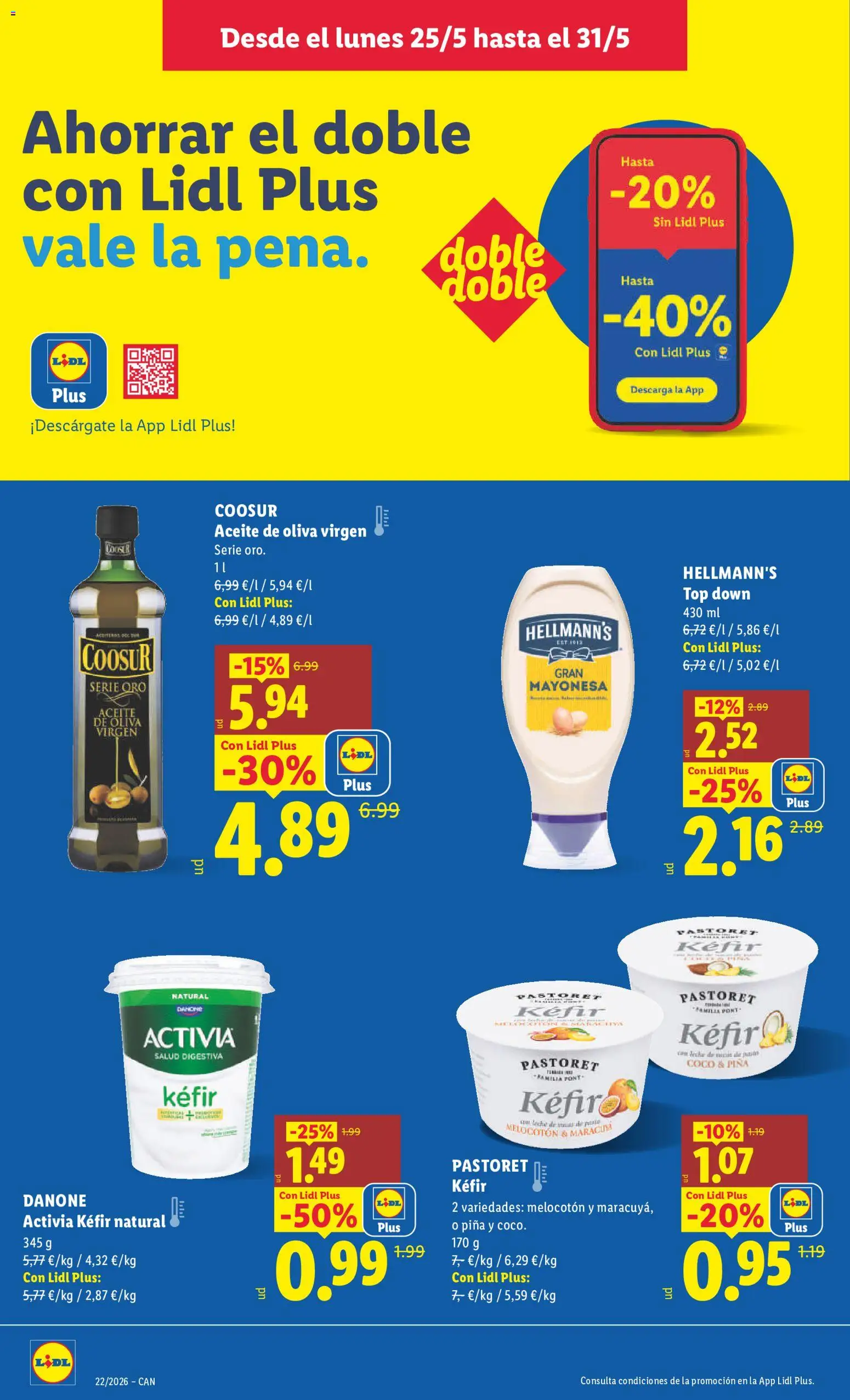 Lidl folleto │ válido desde el 18.05.2026 | Página: 12 | Productos: Aceite, Piña, Aceite de oliva, Οθόνη προβολής