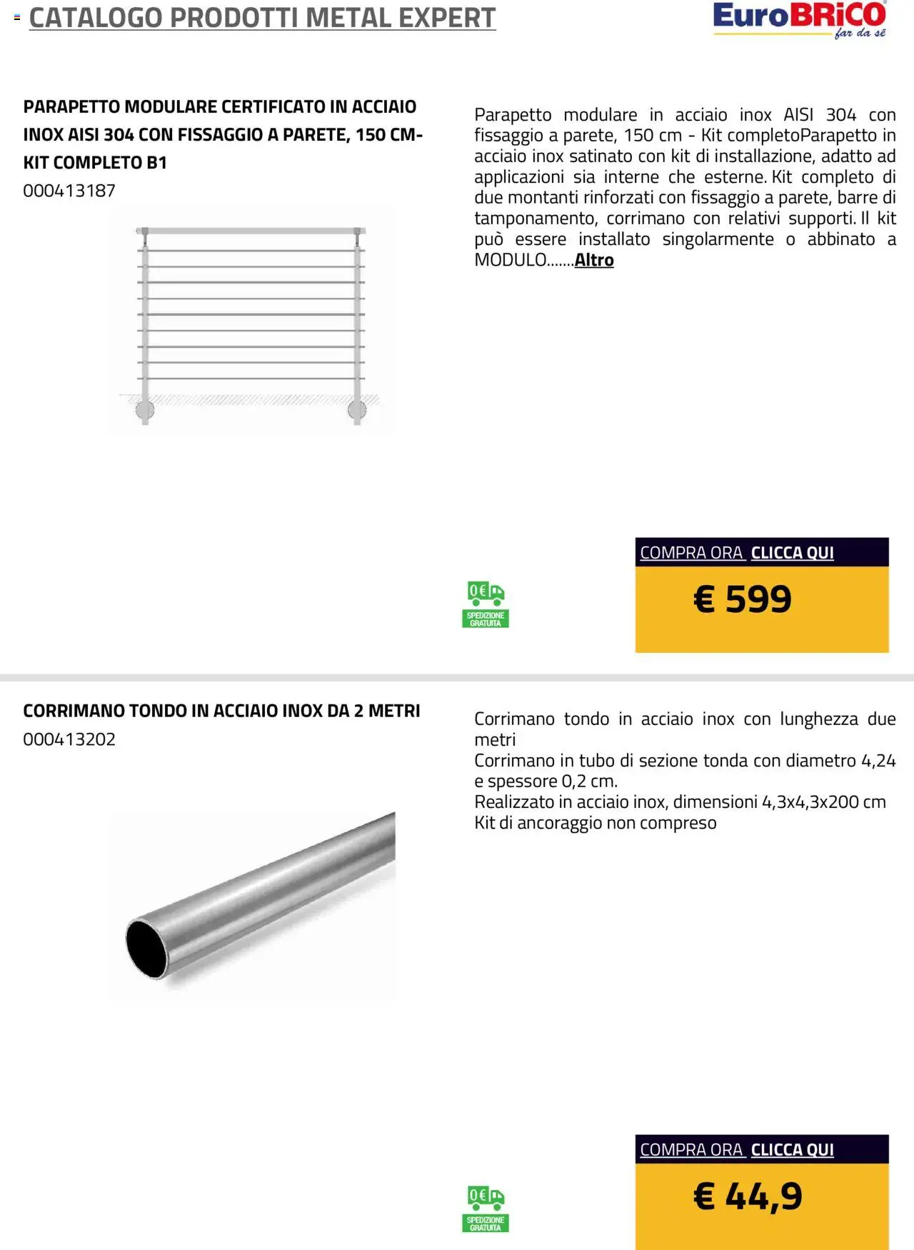Volantino Eurobrico del 23.07.2025 | Pagina: 7 | Prodotti: Tubo