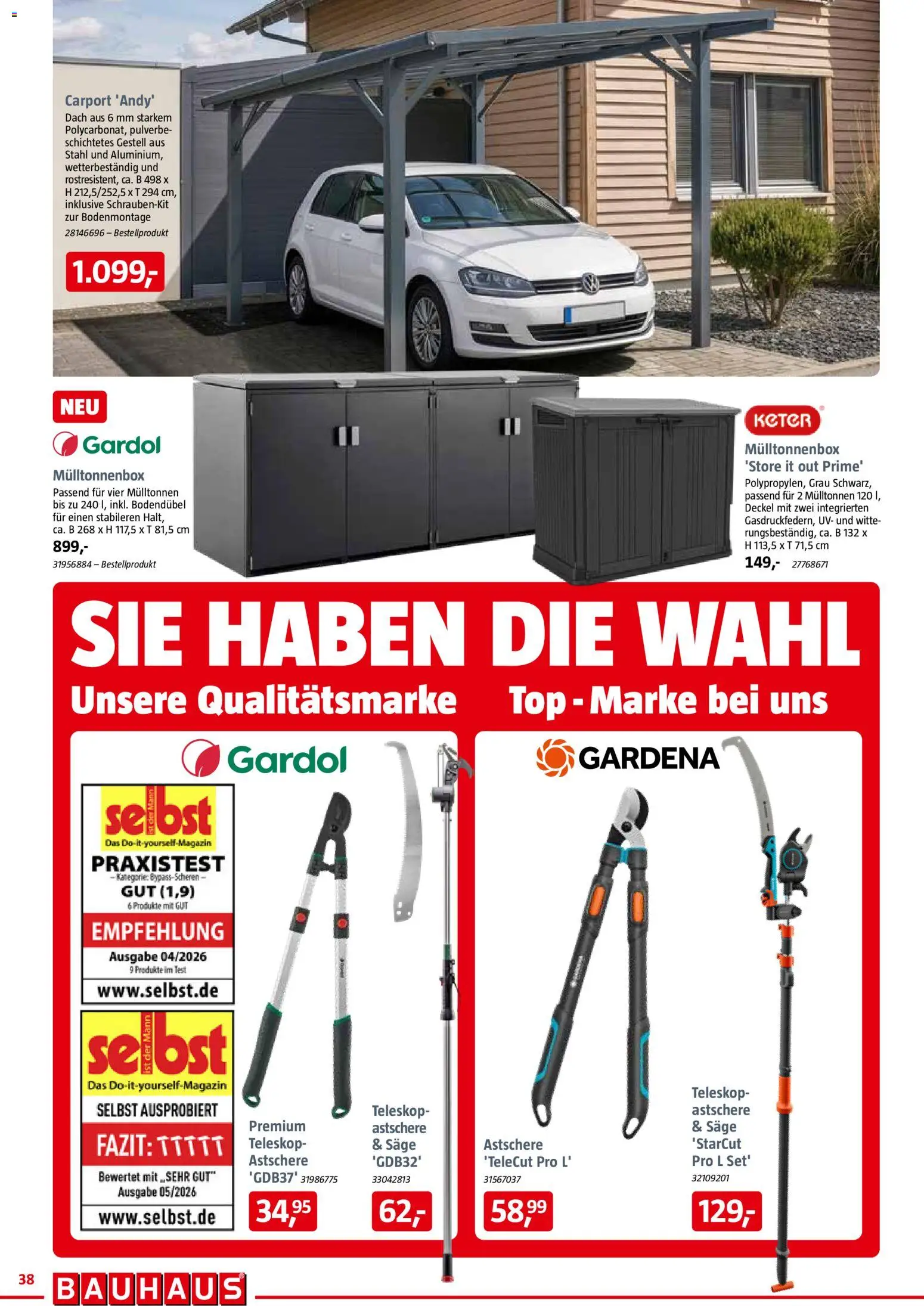 Bauhaus Prospekt – gültig ab 02.10.2026 | Seite: 38