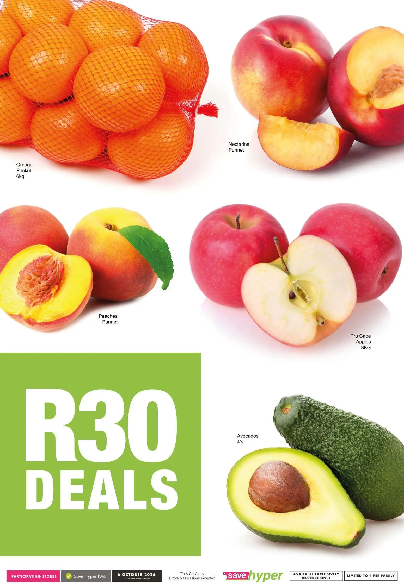 New Save catalogue – valid from 06/10/2026 | Page: 4 | Products: Apples, Avocados