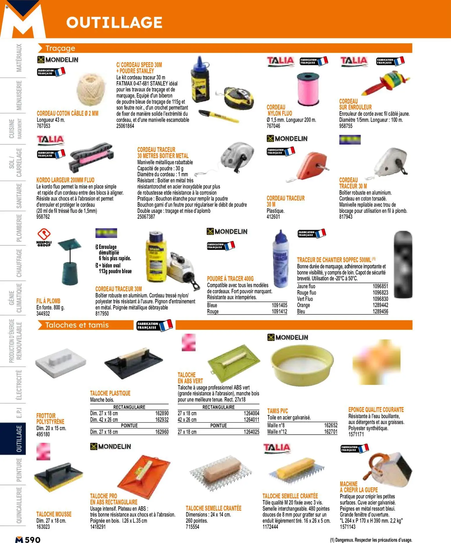 {H1} | Page: 590 | Produits: Plateau, Coton, Poudre, Eponge