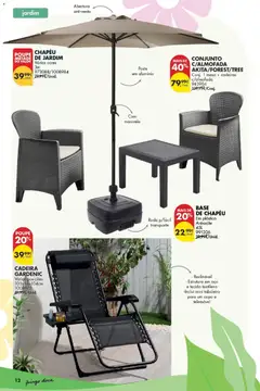 Pré-visualização CADEIRA GARDENIC, Várias posições 103x84x104cm válido de 09/06/2026 | Página: 12 | Produtos: Chapéu, Cadeiras, Base, Mesa