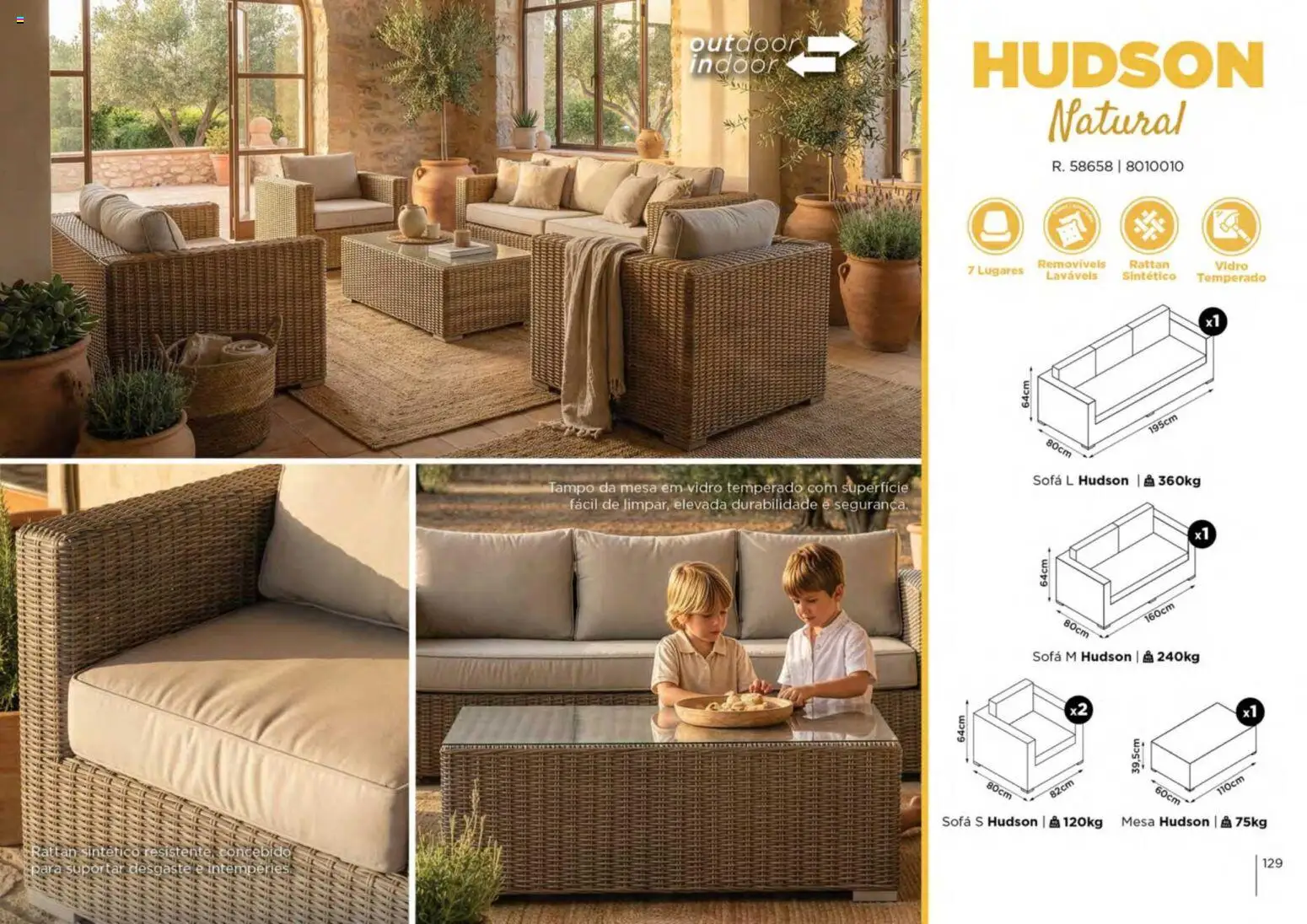 Espaço Casa folheto Ar Livre 2026 │ válido de 07.03.2026 | Página: 129 | Produtos: Sofá, Mesa