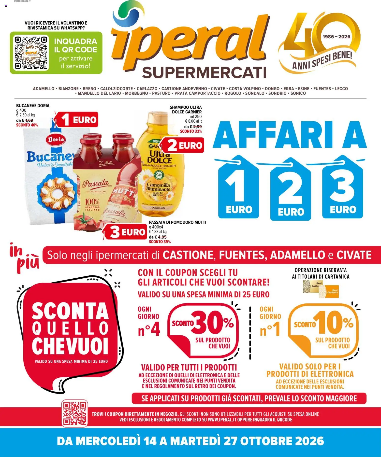 Iperal Mercoledì 14 Ottobre