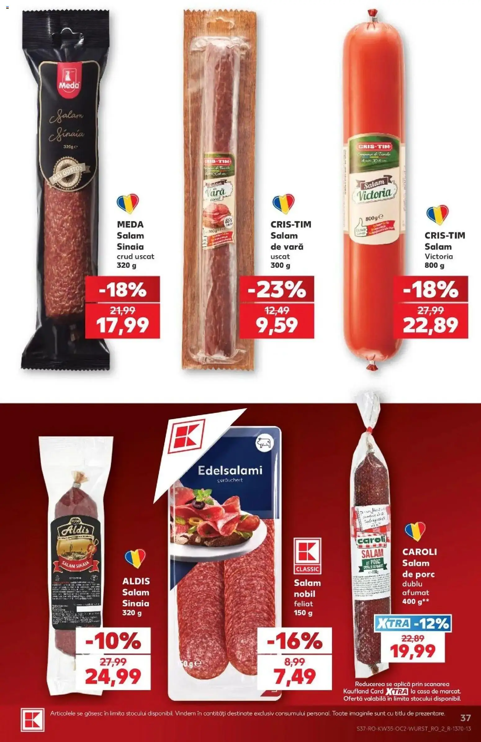 Kaufland Sovata 26.08.2026 - Revista si Oferta | Pagină: 37 | Produse: Aplică, Salam