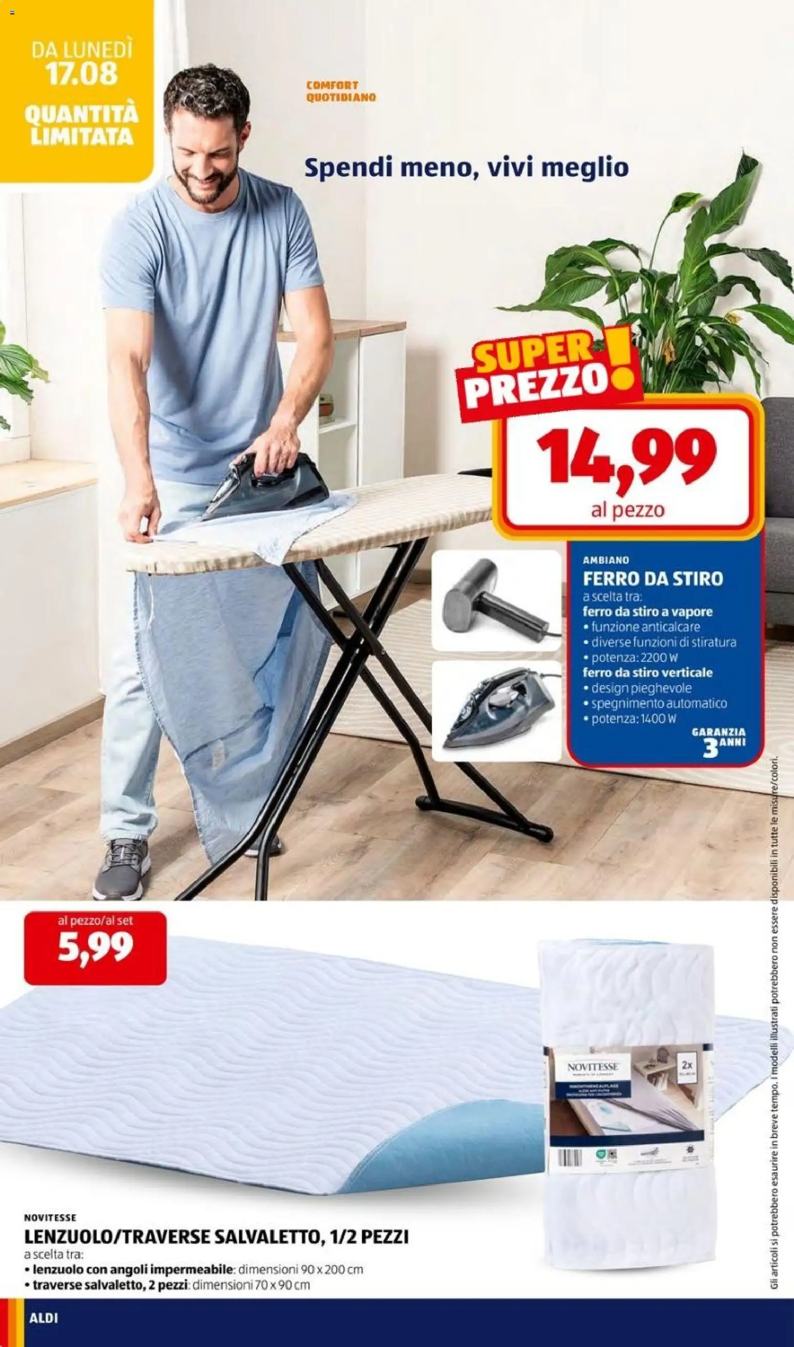 Volantino Aldi del 17/08/2026 | Pagina: 26 | Prodotti: Anticalcare, Ferro, Ferro da stiro