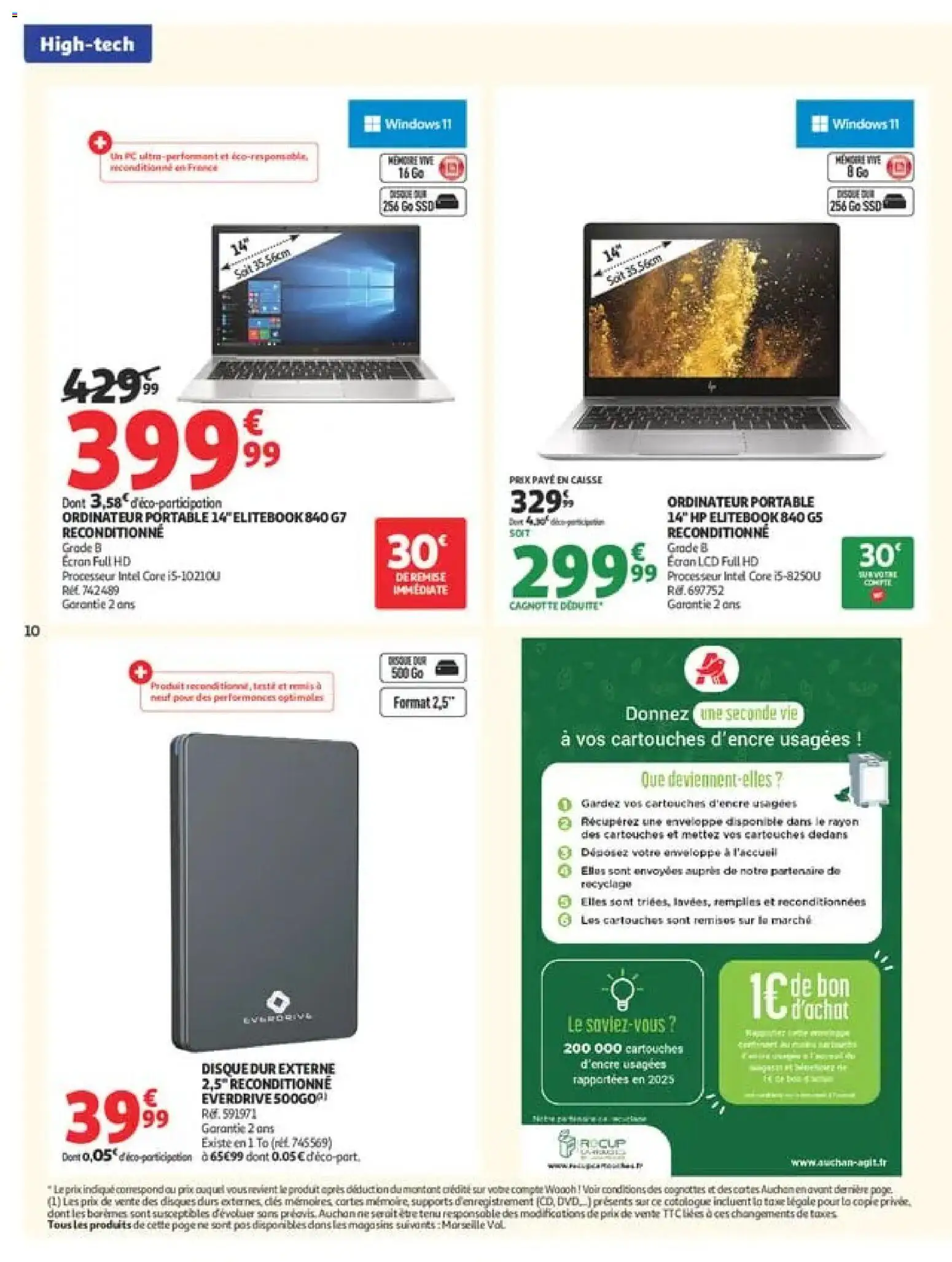 {H1} | Page: 10 | Produits: PC, Disque dur, Enveloppe, Disque dur externe