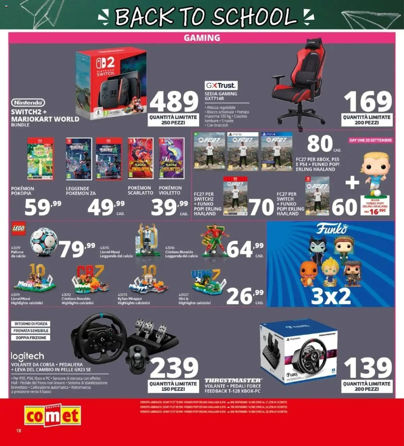 Nuovo Comet volantino Back to school dal 20/08/2026 > offerte anteprima 🛍️ | Pagina: 18 | Prodotti: Pallone, PC, Basso, LEGO