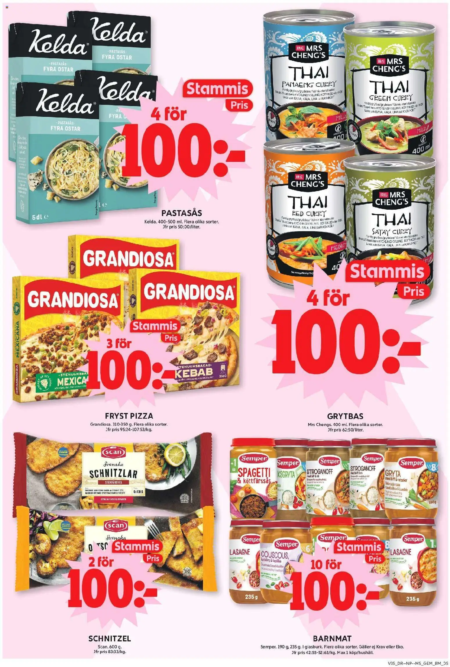 ICA Maxi reklamblad aktuell från 24/08/2026 | Sida: 6 | Produkter: Lasagne, Ost, Kyckling, Basilika