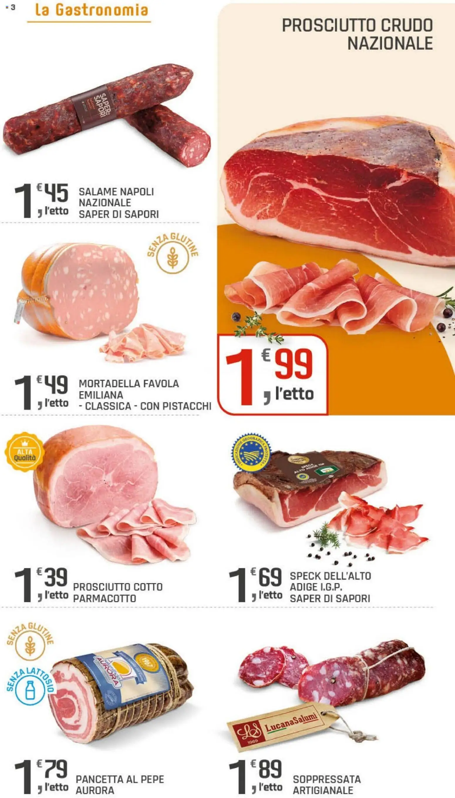 Volantino DOK del 06/10/2026 | Pagina: 3 | Prodotti: Prosciutto Cotto, Salame, Pepe, Mortadella