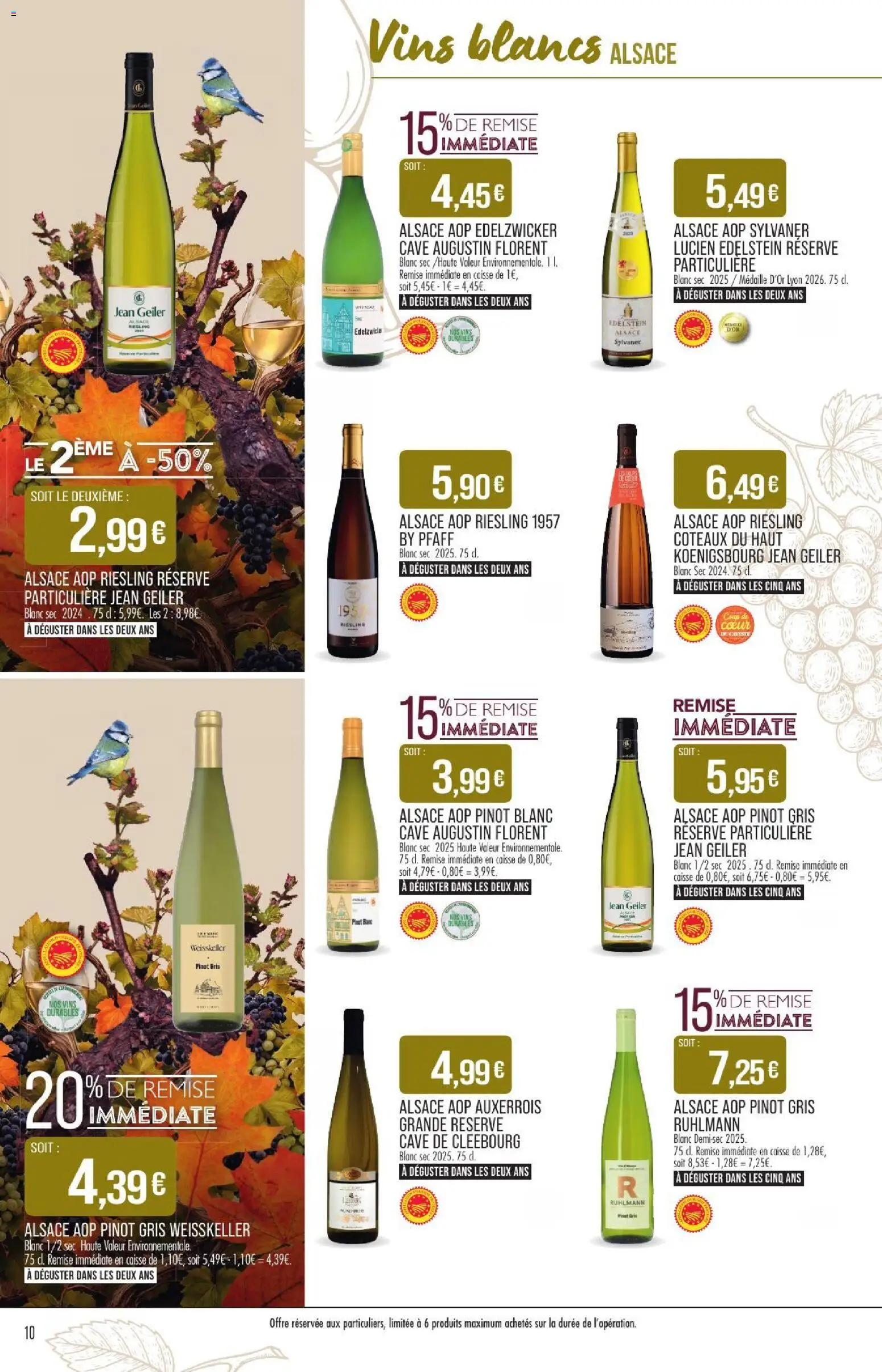 {H1} | Page: 10 | Produits: Jean, Pinot gris