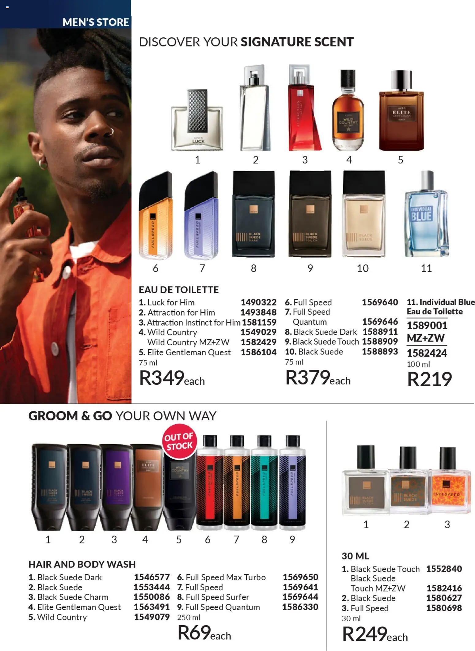 New Avon catalogue – valid from 01.04.2026 | Page: 106 | Products: Eau de toilette, Stock, Body wash