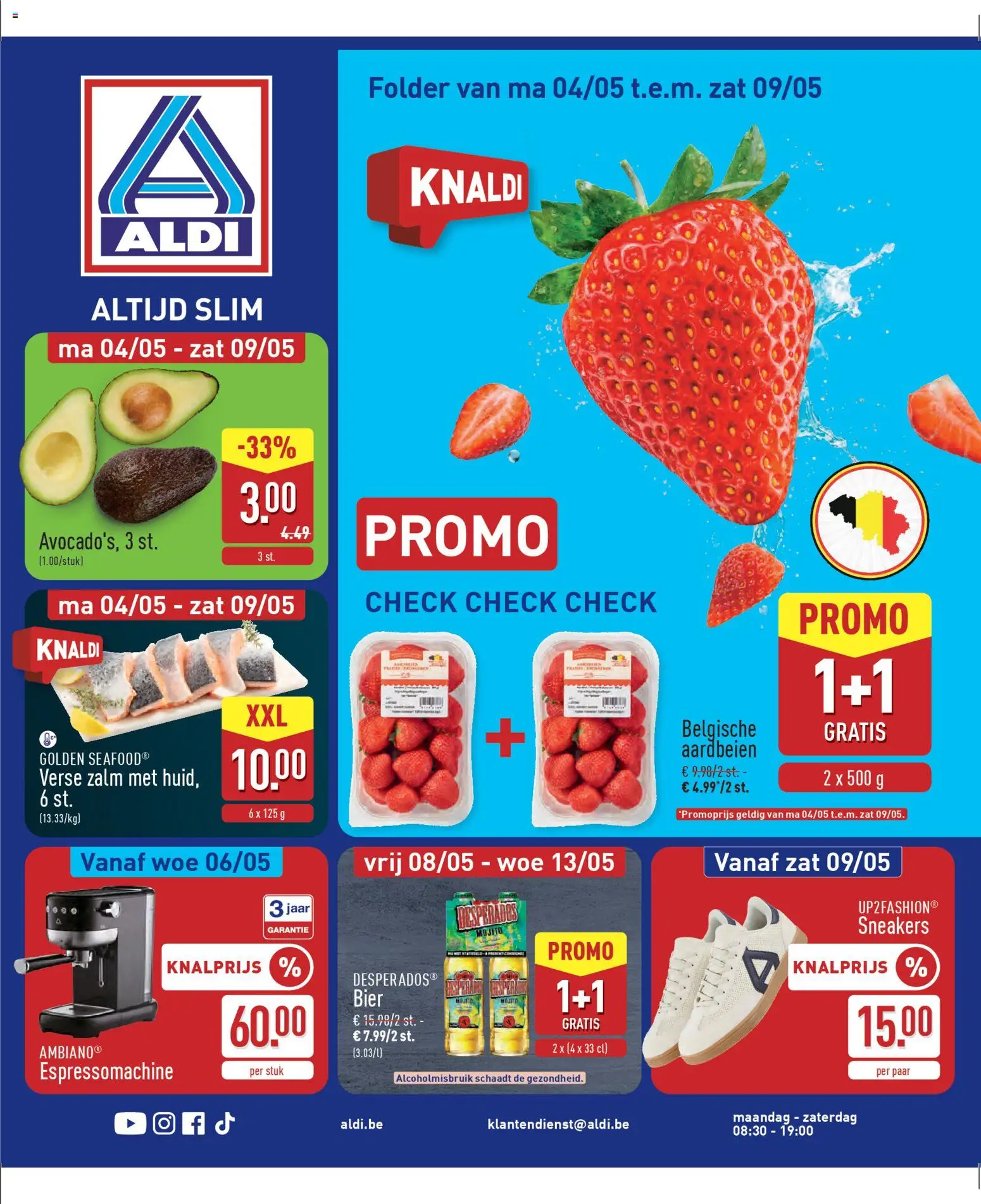 {H1} | Pagina: 1 | Producten: Sneakers, Bier, Zalm, Aardbeien