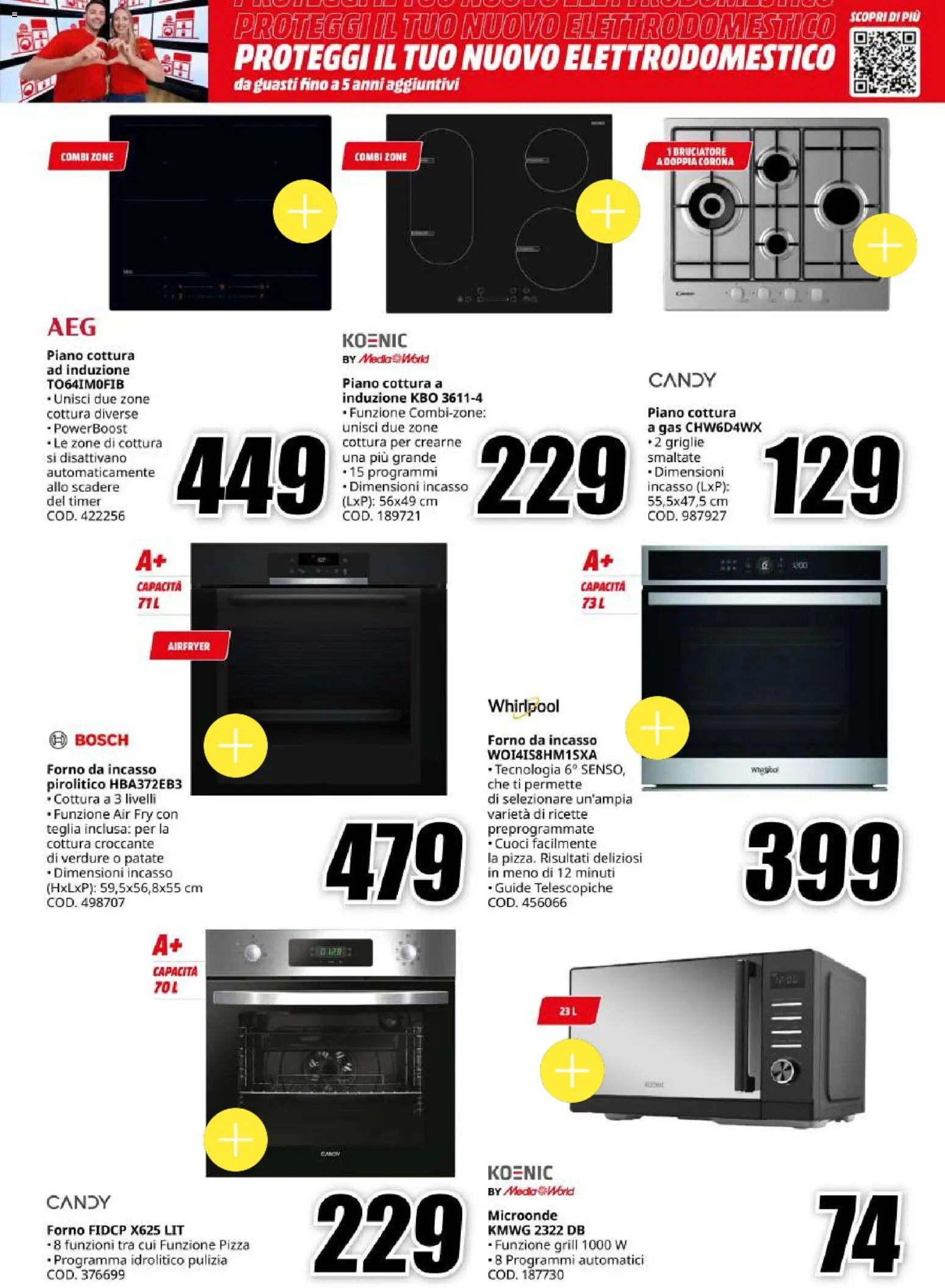 Volantino Media World del 18.05.2026 | Pagina: 29 | Prodotti: Microonde, Pizza, Patate, Piano cottura