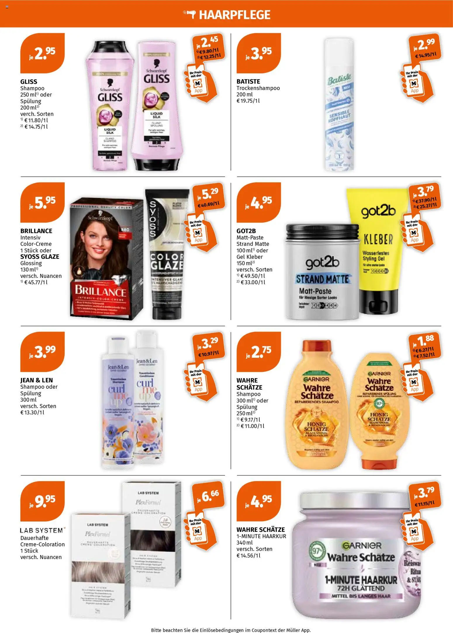 Müller Prospekt 	 – gültig ab 20.04.2026 | Seite: 4 | Produkte: Shampoo, Spülung
