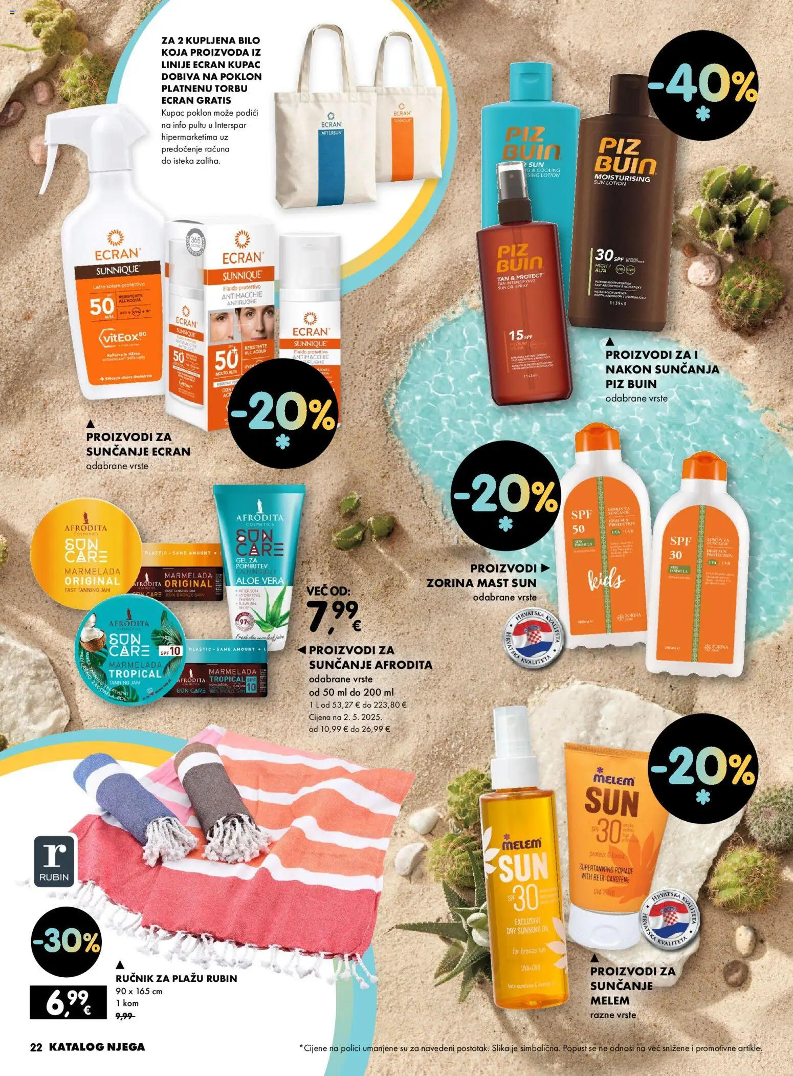 Interspar katalog | vrijedi od 04.06.2026 | Stranica: 22 | Proizvodi: Mast, Marmelada, Ručnik, Melem