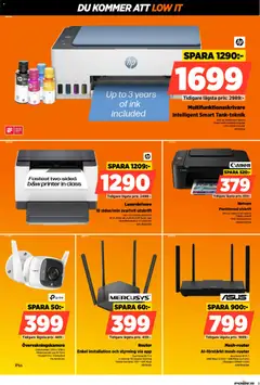 Power erbjudanden - Förhandsvisning av reklamblad från butik Power aktuell från 27.04.2026 | Sida: 9 | Produkter: Övervakningskamera, Skrivare, Router, Wifi