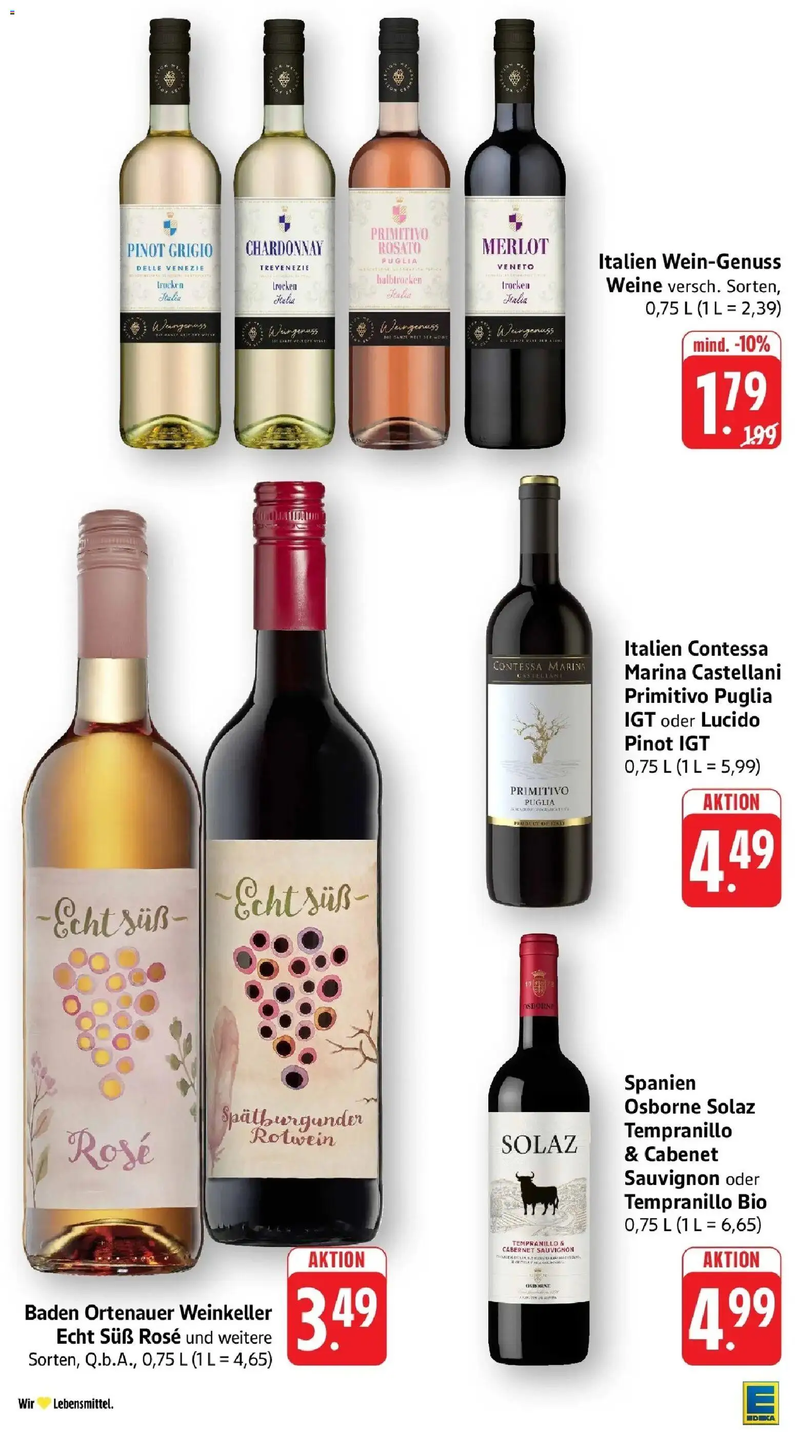 E center Prospekt Lahr (ab 19.10.2026) zum Blättern | Seite: 46 | Produkte: Osborne, Rotwein, Merlot