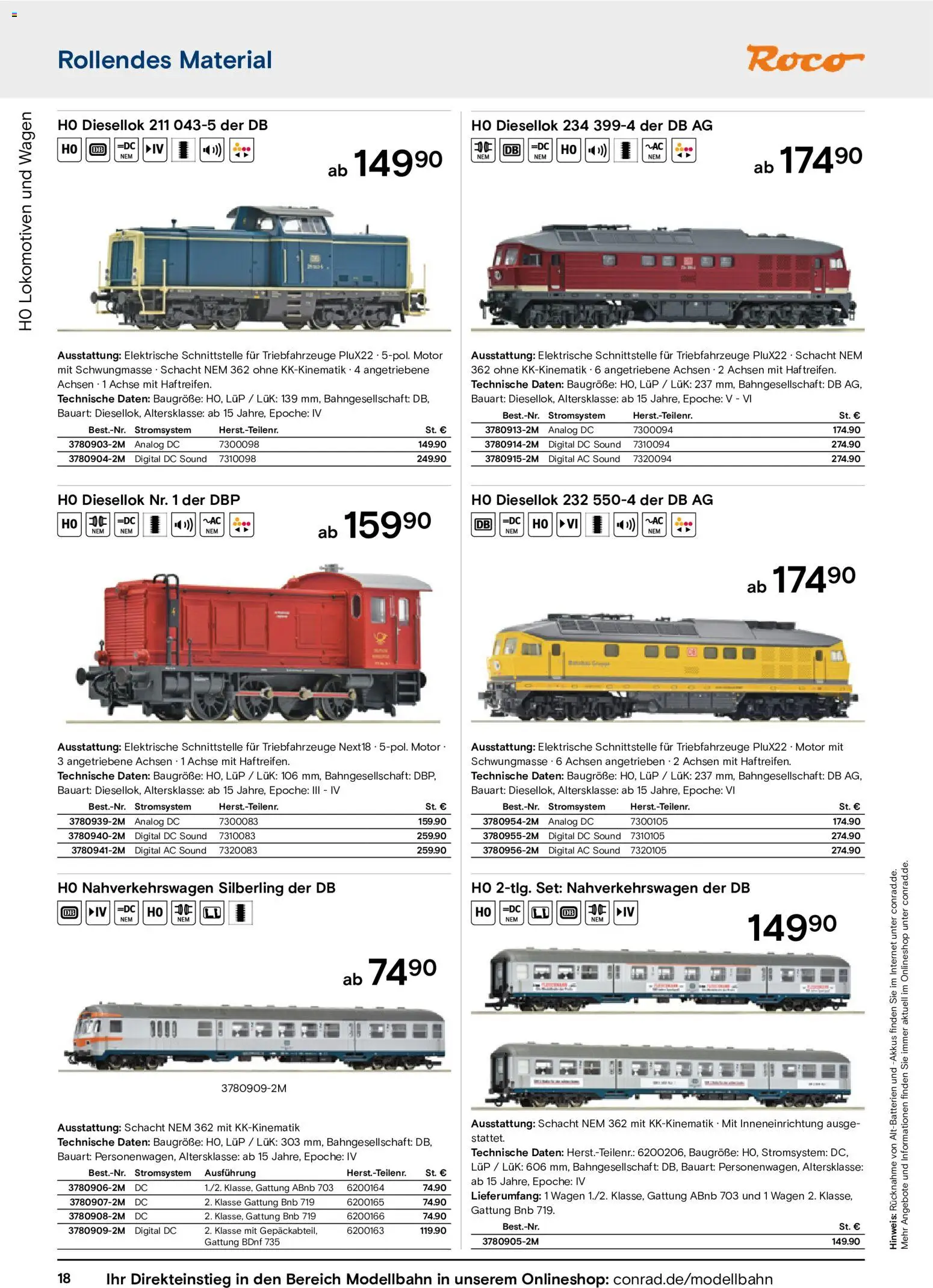 Conrad Modellbahn Katalog – gültig ab 07.09.2026 | Seite: 22