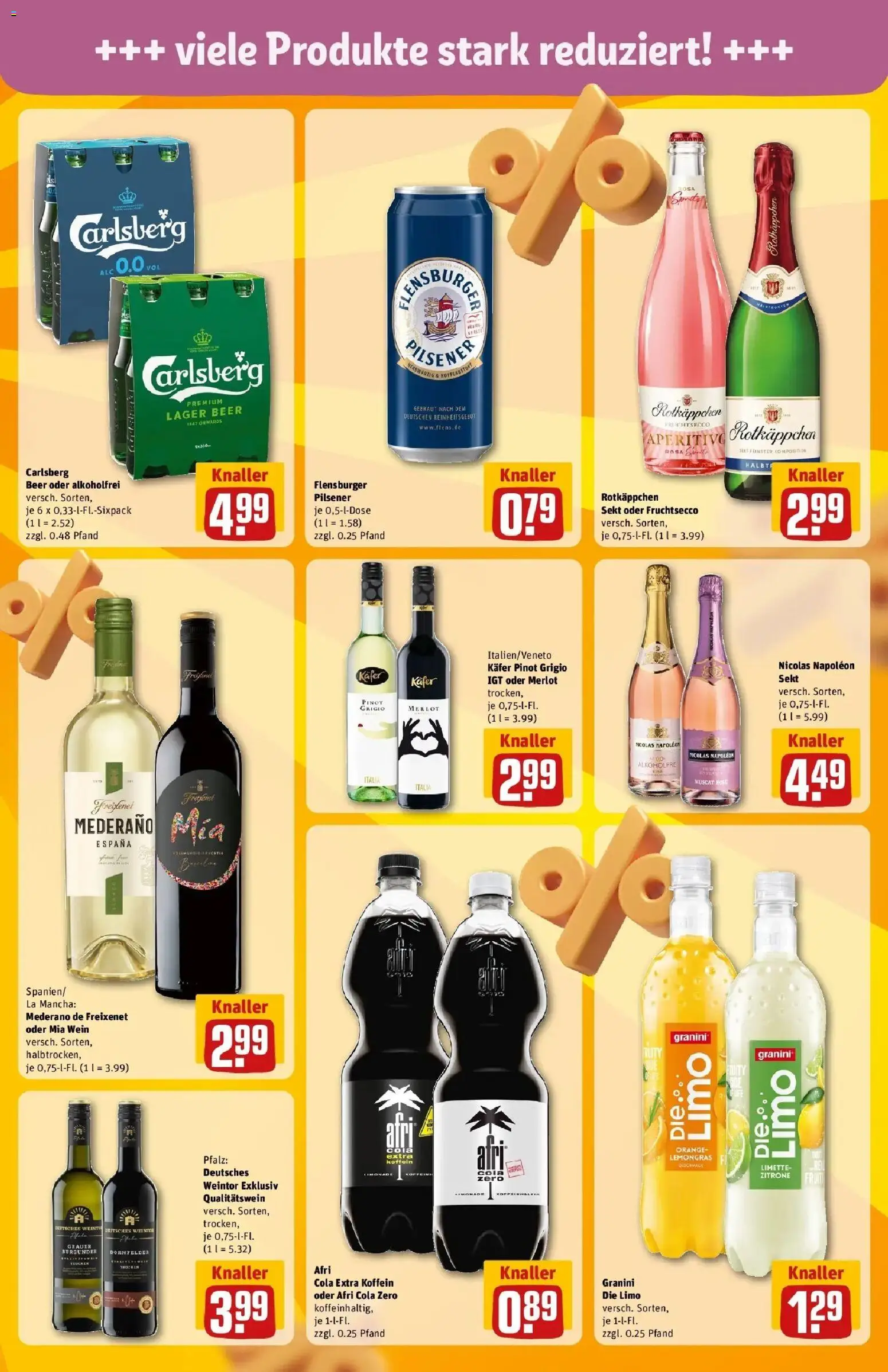 REWE Prospekt ab 31.08.2026 zum Blättern » Angebote | Seite: 17 | Produkte: Carlsberg, Sekt, Merlot, Wein
