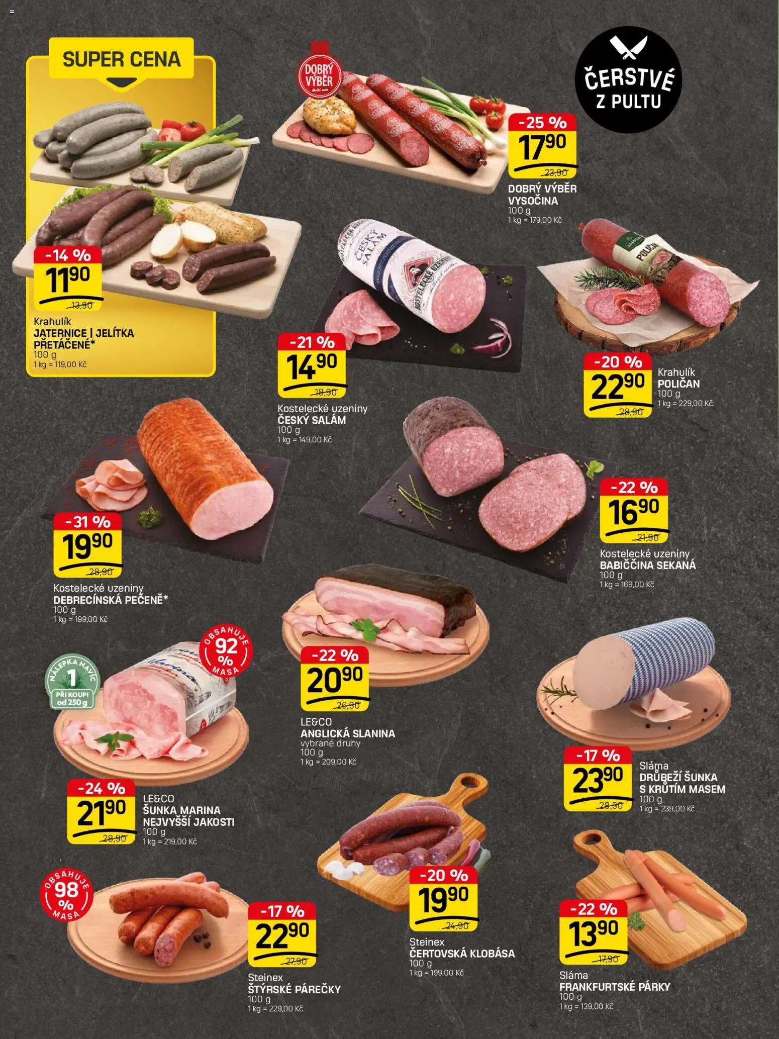 Flop leták - FlopTop od 28.10.2026 | Strana: 2 | Produkty: Salám, Šunka, Anglická slanina, Uzeniny