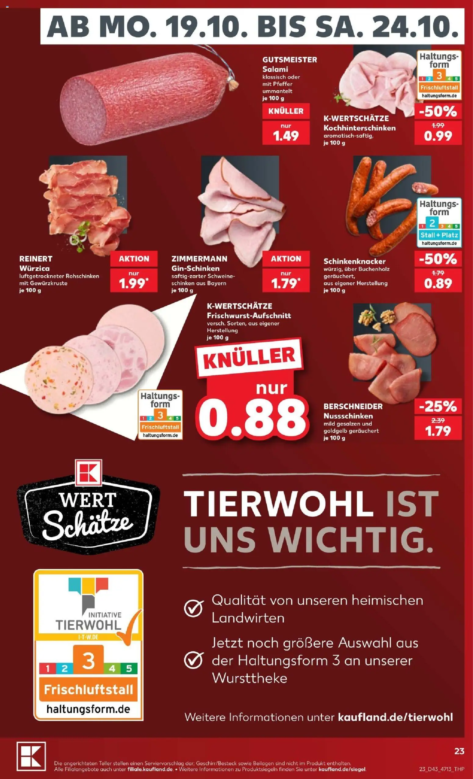Kaufland Prospekt Zeitz – gültig ab 18.10.2026 | Seite: 23 | Produkte: Hahnchen, Fisch, Gyros, Suppenfleisch