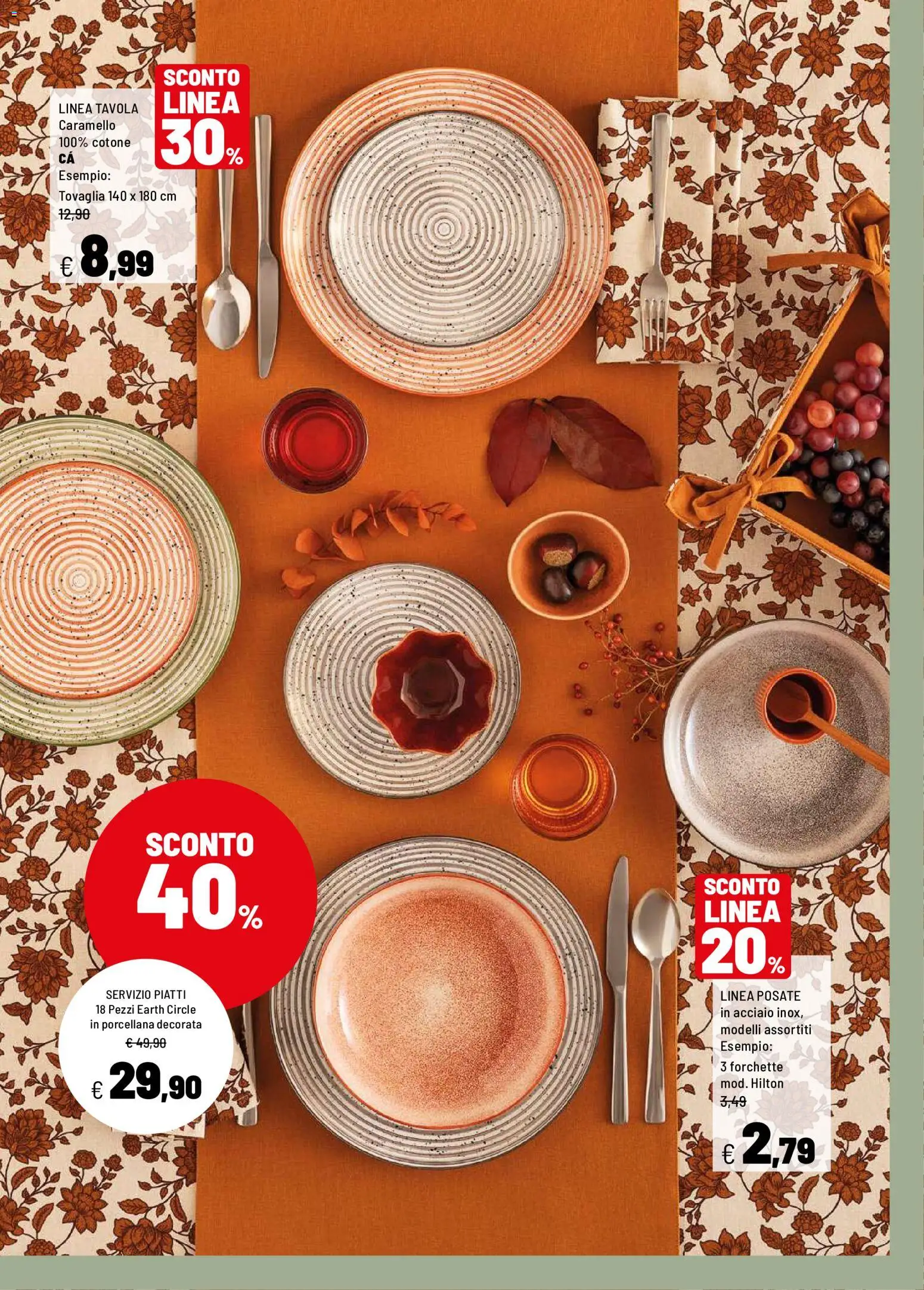 Volantino Iper del 12/10/2026 | Pagina: 8 | Prodotti: Posate, Piatti, Tovaglia