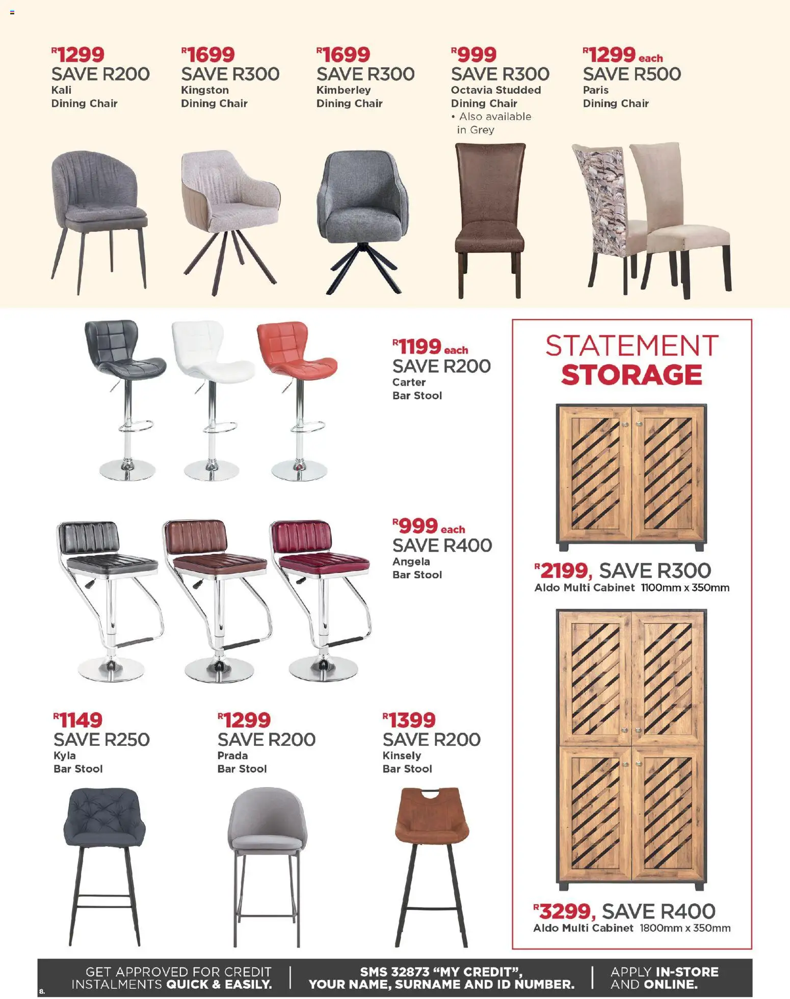 New House and Home catalogue – valid from 12/10/2026 | Page: 8 | Products: Stool, Chair, Bar stool