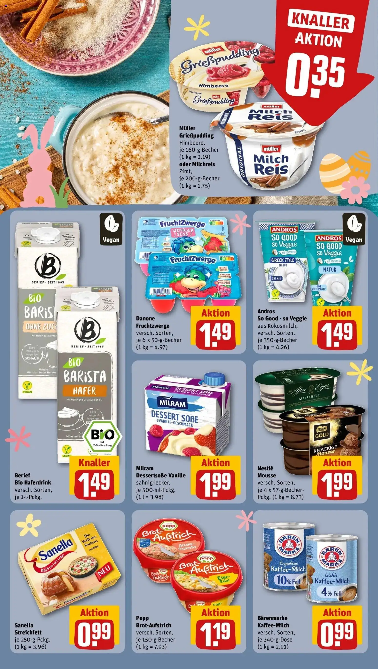 Rewe Prospekt Bad Orb	 – gültig ab 23.03.2026 | Seite: 13 | Produkte: Eier, Haferdrink, Milram, Salat