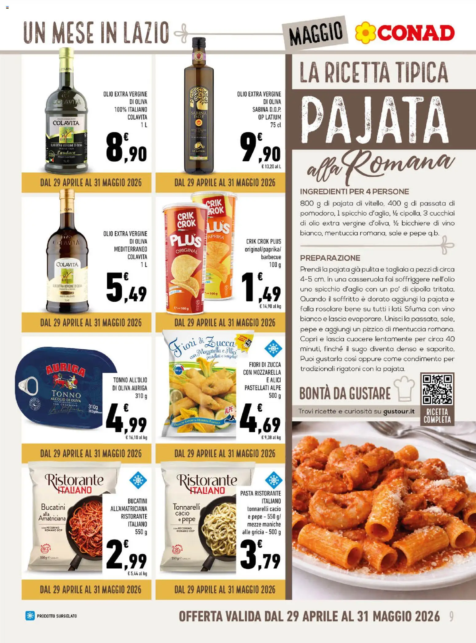 Volantino Spazio Conad del 29.04.2026 | Pagina: 9 | Prodotti: Barbecue, Olio, Vino, Pasta