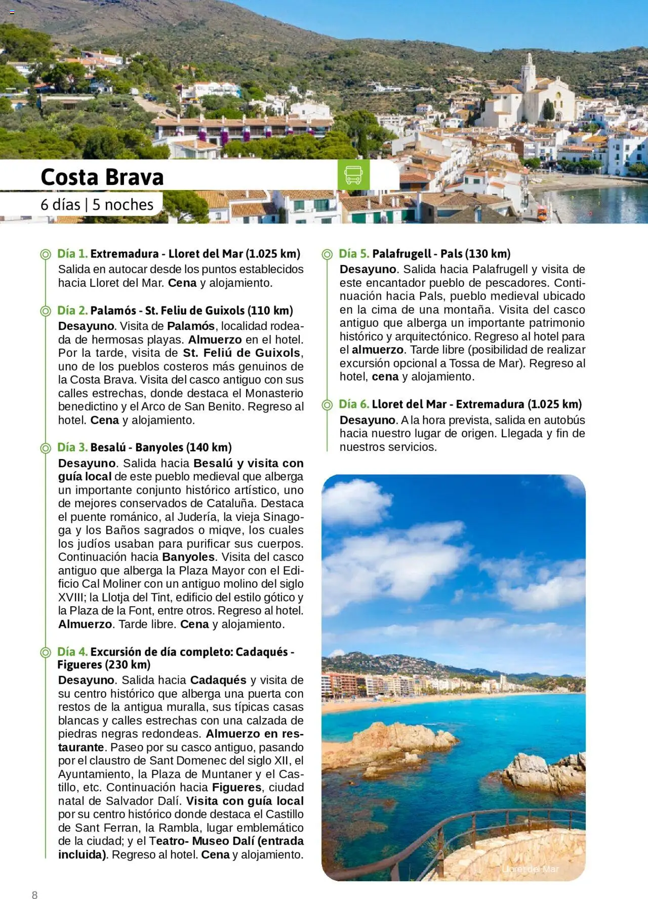 Viajes El Corte Inglés - Catálogo Junta de Extremadura │ válido desde el 01.03.2025 | Página: 8