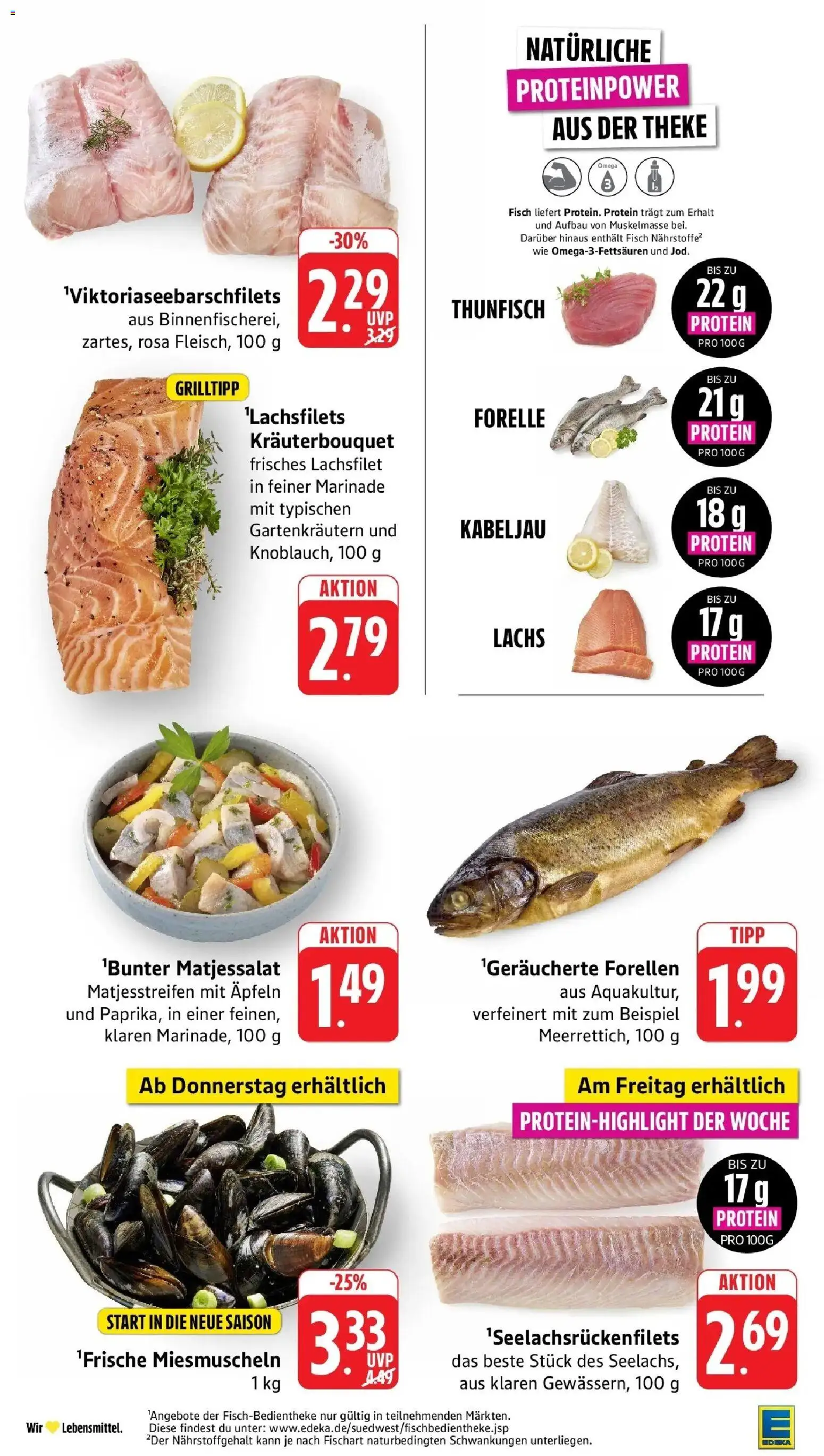 Edeka Prospekt Bad Camberg (ab 14.09.2026) » Angebote Online | Seite: 7 | Produkte: Theke, Thunfisch, Fisch, Lachs