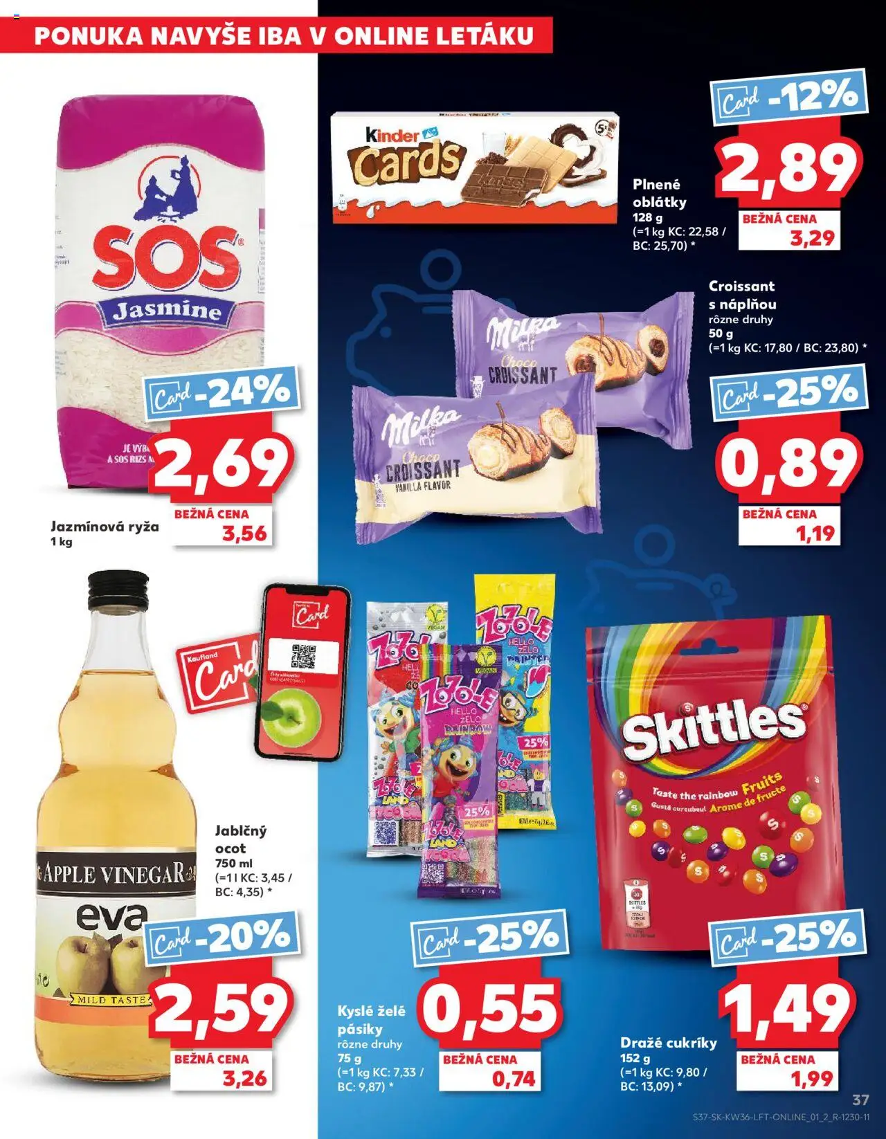 Nové Kaufland akcie – leták je platný od 04.09.2025 | Strana: 37 | Produkty: Croissant, Kinder, Apple, Milka