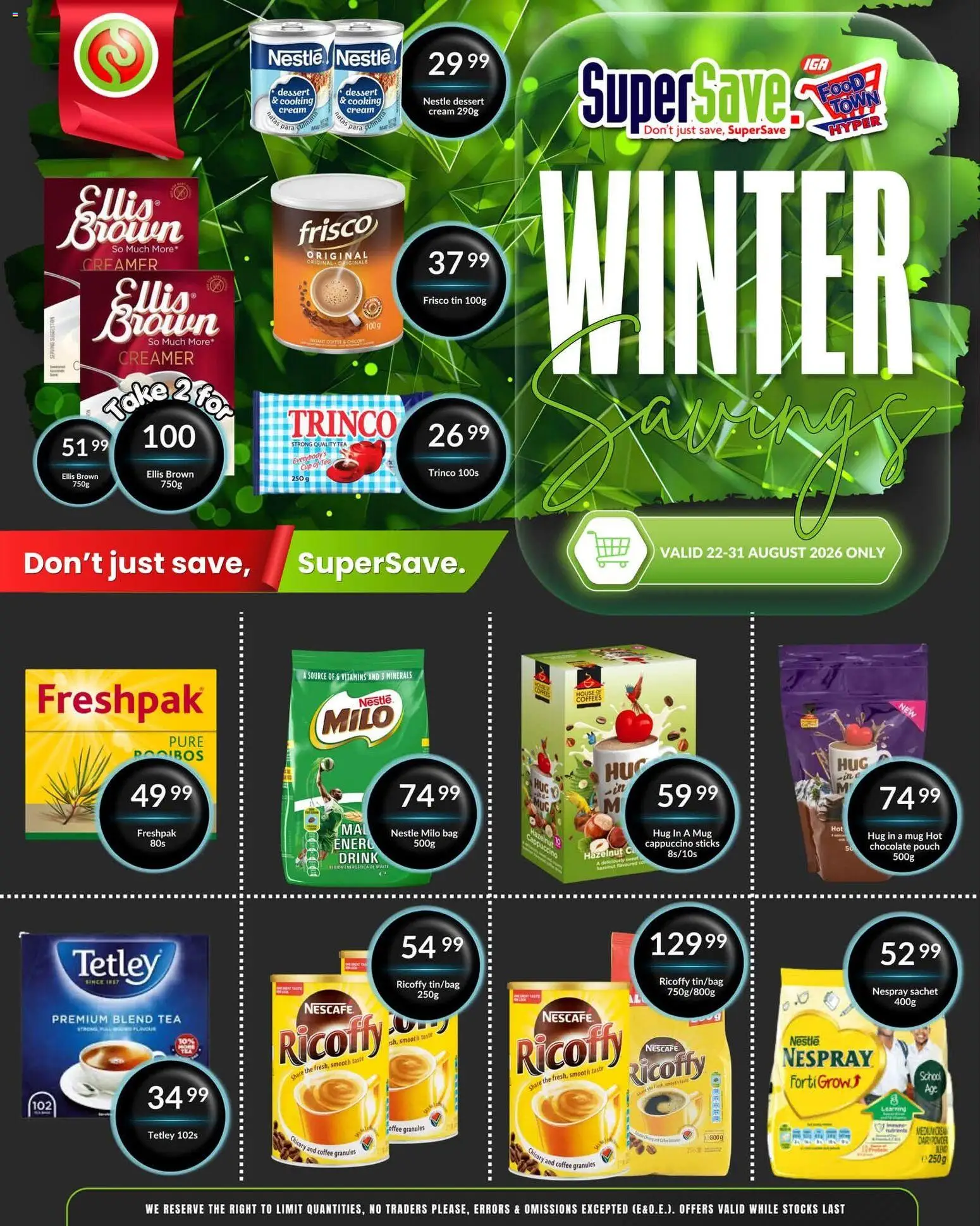 New Super Save catalogue – valid from 22/08/2026 | Page: 35 | Products: Frisco, Dessert, Vitamins, Creamer