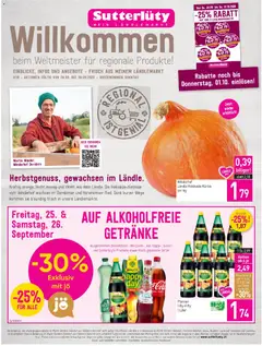 Sutterlüty Flugblatt ab 24.09.2026 gültig