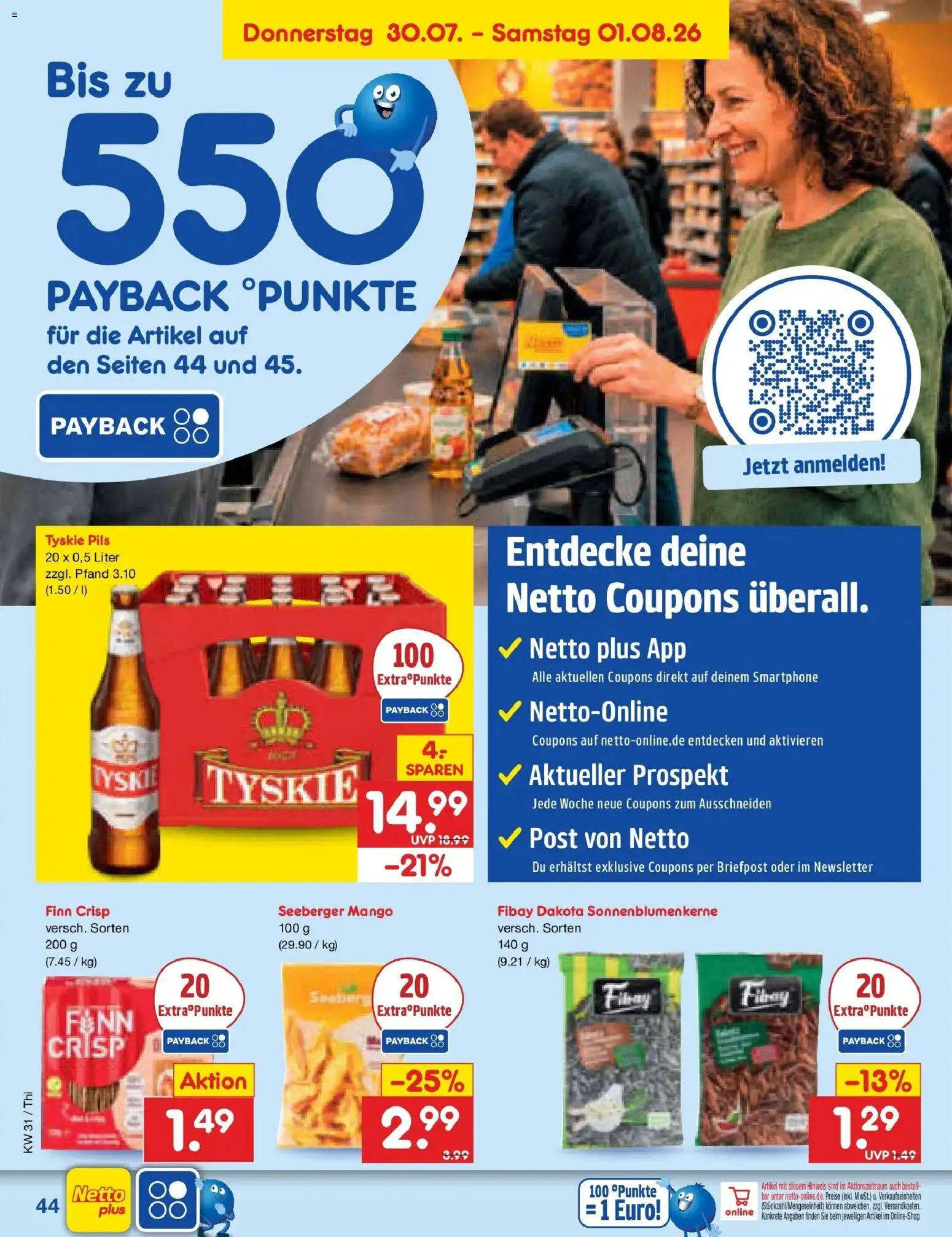 Netto Marken-Discount Prospekt Pirna – gültig ab 27.07.2026 | Seite: 63 | Produkte: Tyskie, Pils, Mango, Smartphone