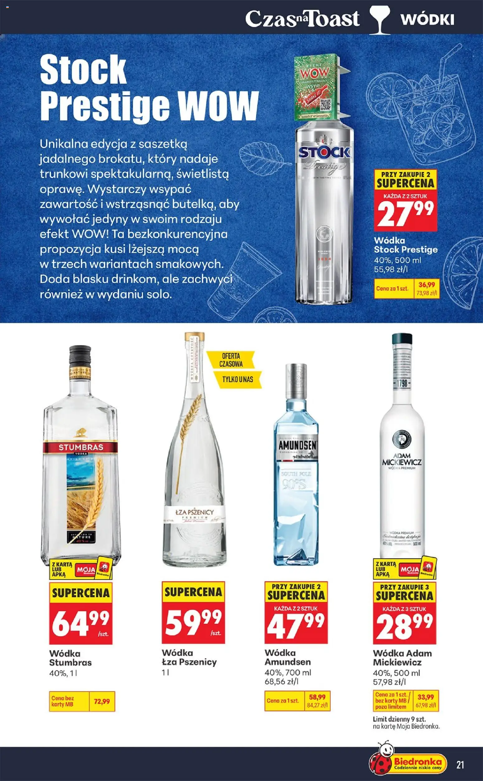 Biedronka Polsko leták - Czas na toast od 07.09.2026 | Strana: 21 | Produkty: Karty