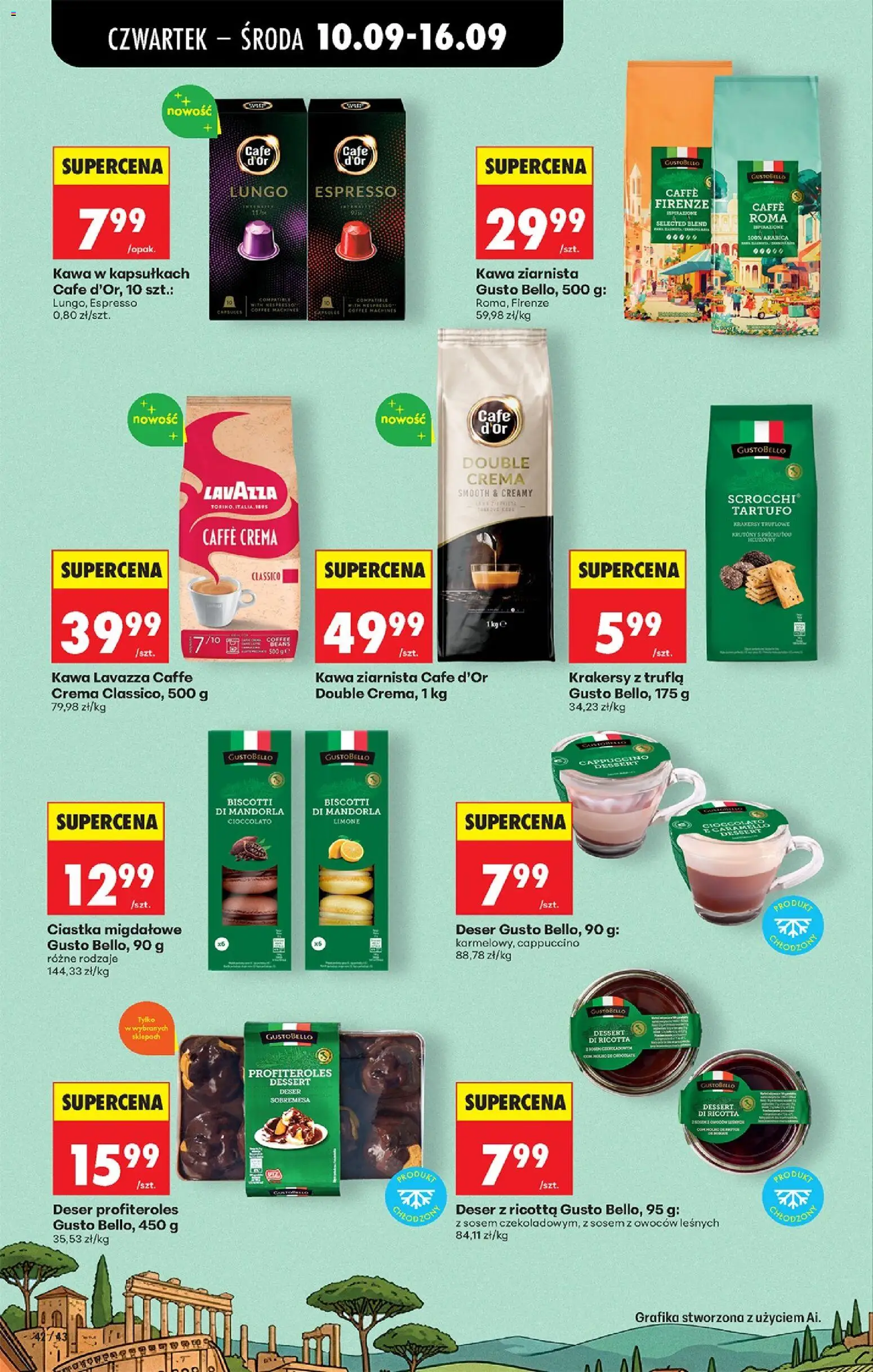 Biedronka gazetka od czwartku od 10.09.2026 | Strona: 62 | Produkty: Kawa lavazza, Kawa w kapsułkach, Lavazza, Kawa