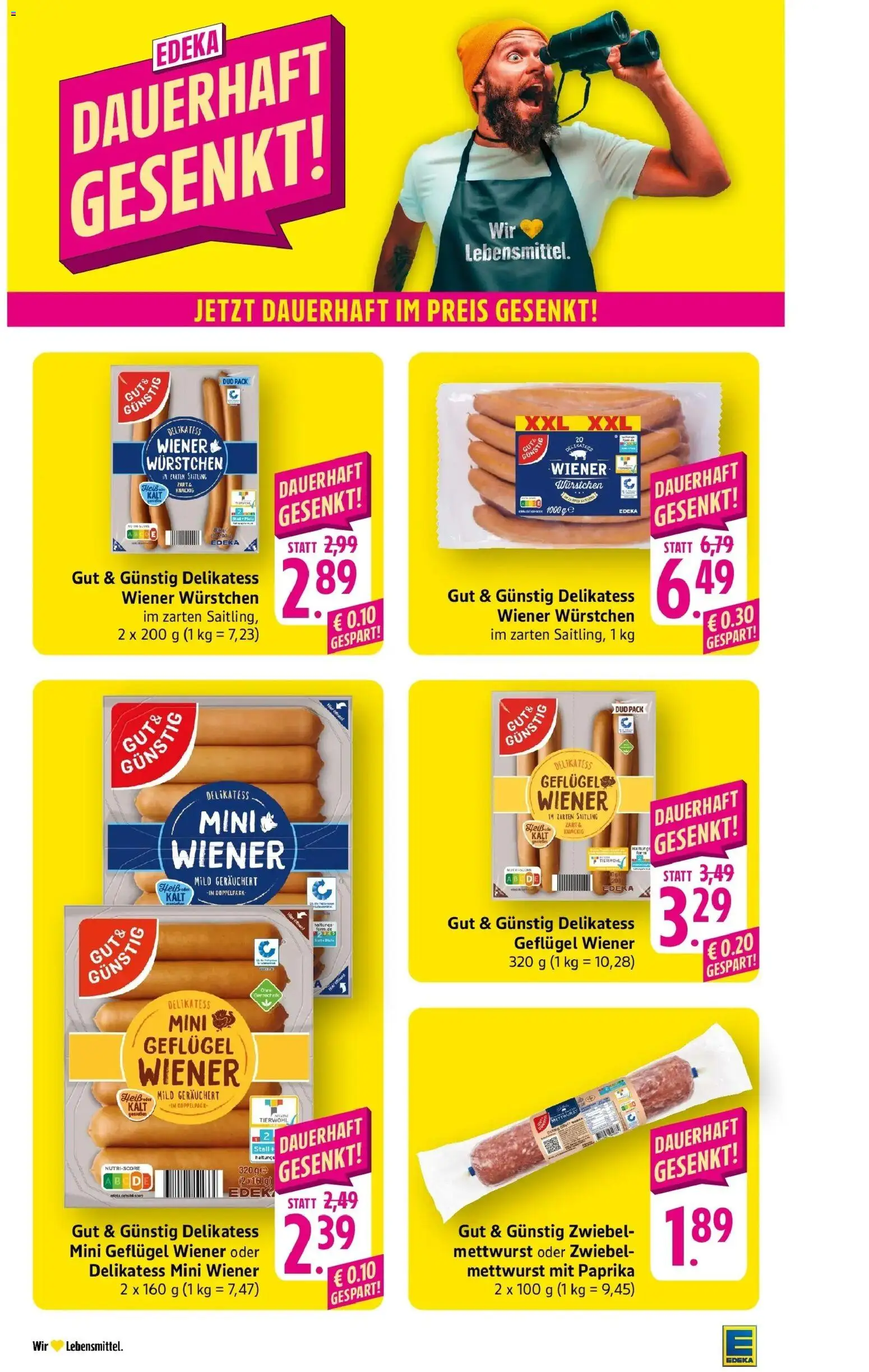 Edeka Prospekt Eislingen (ab 19.10.2026) » Angebote Online | Seite: 39 | Produkte: Wiener wurstchen, Paprika