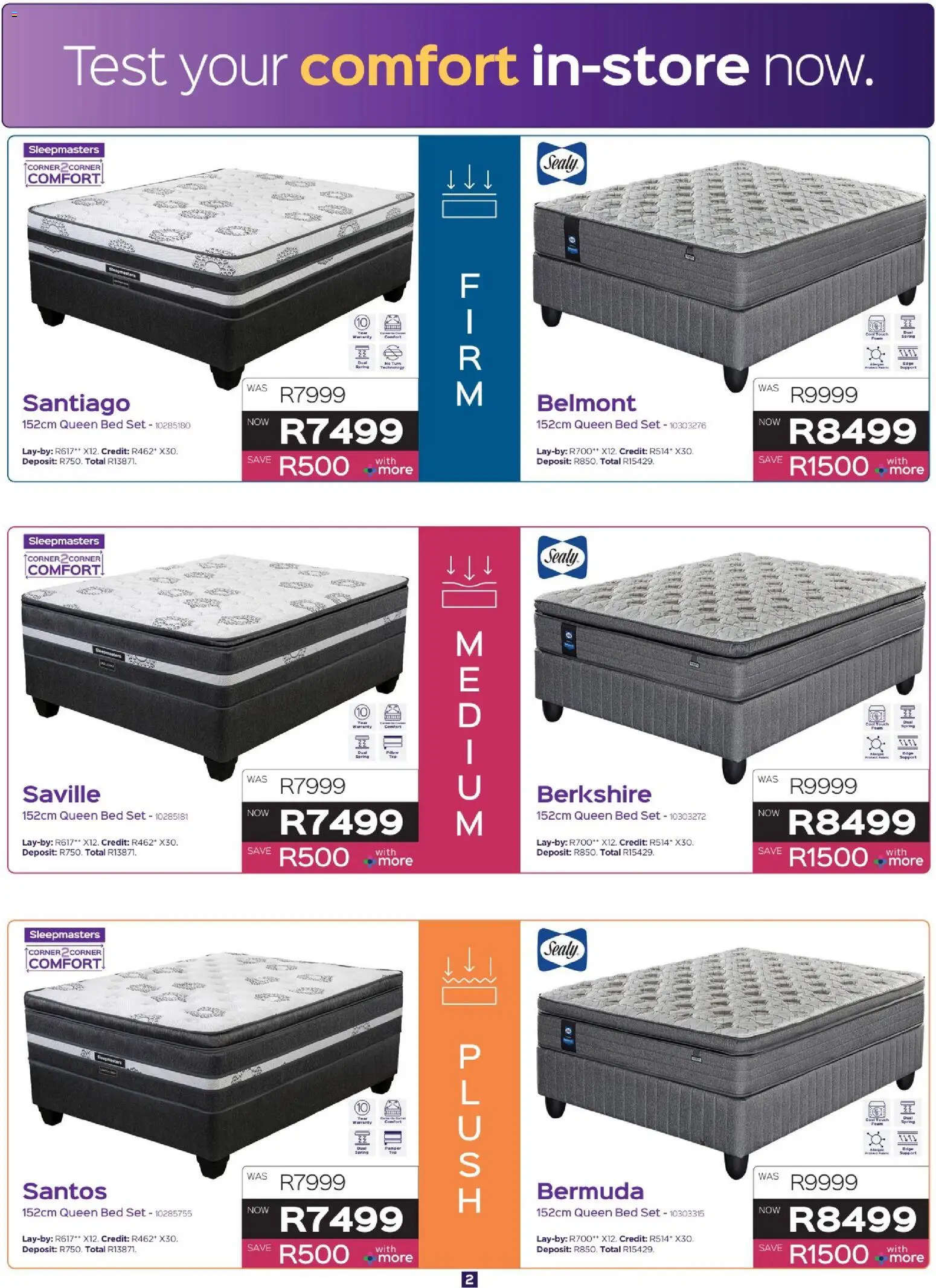 New Sleepmasters catalogue – valid from 16/07/2026 | Page: 2 | Products: Queen bed, Bed