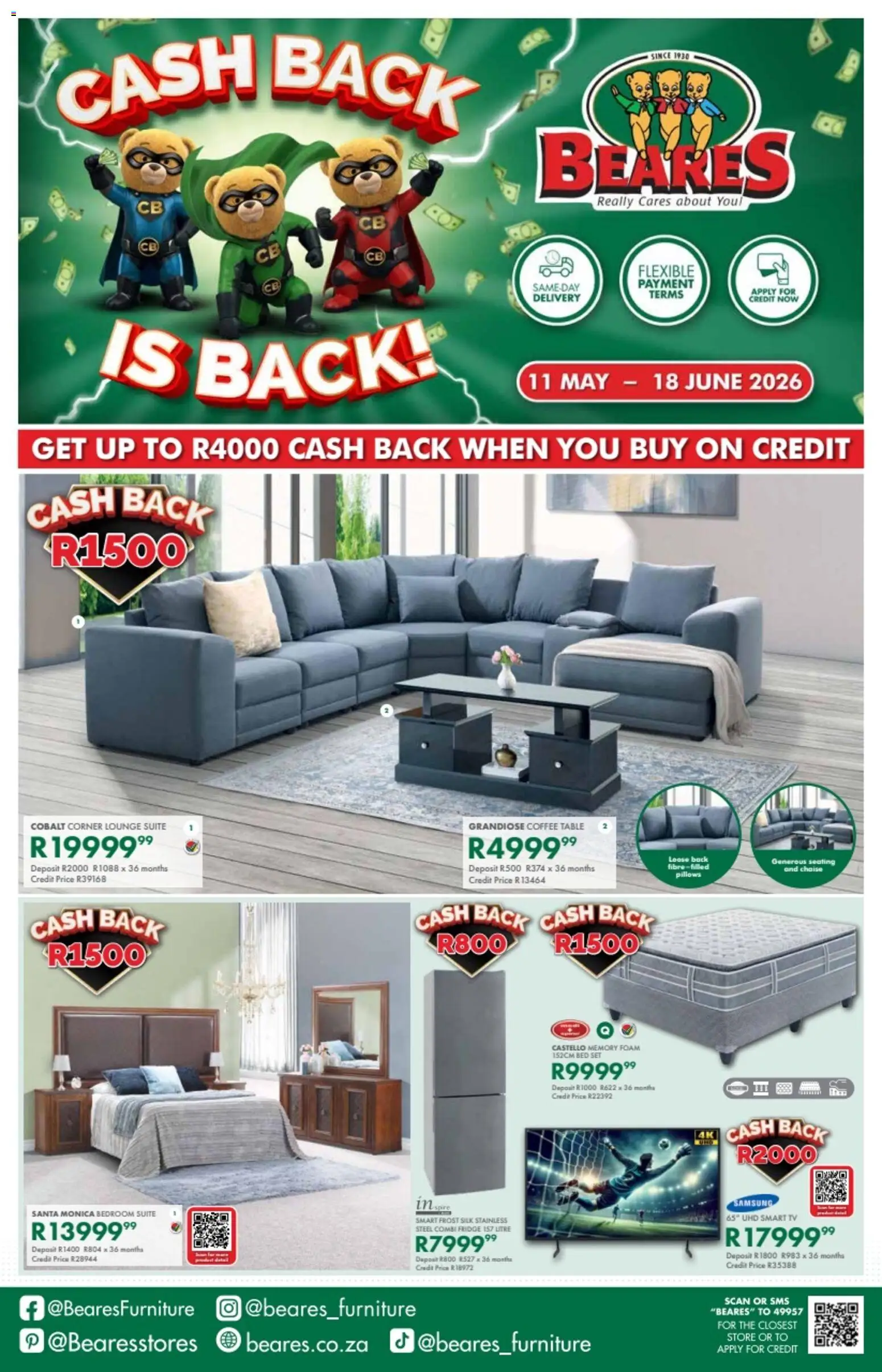New Beares catalogue – valid from 11.05.2026 | Page: 1 | Products: Coffee table, Table, Lounge suite, Foam
