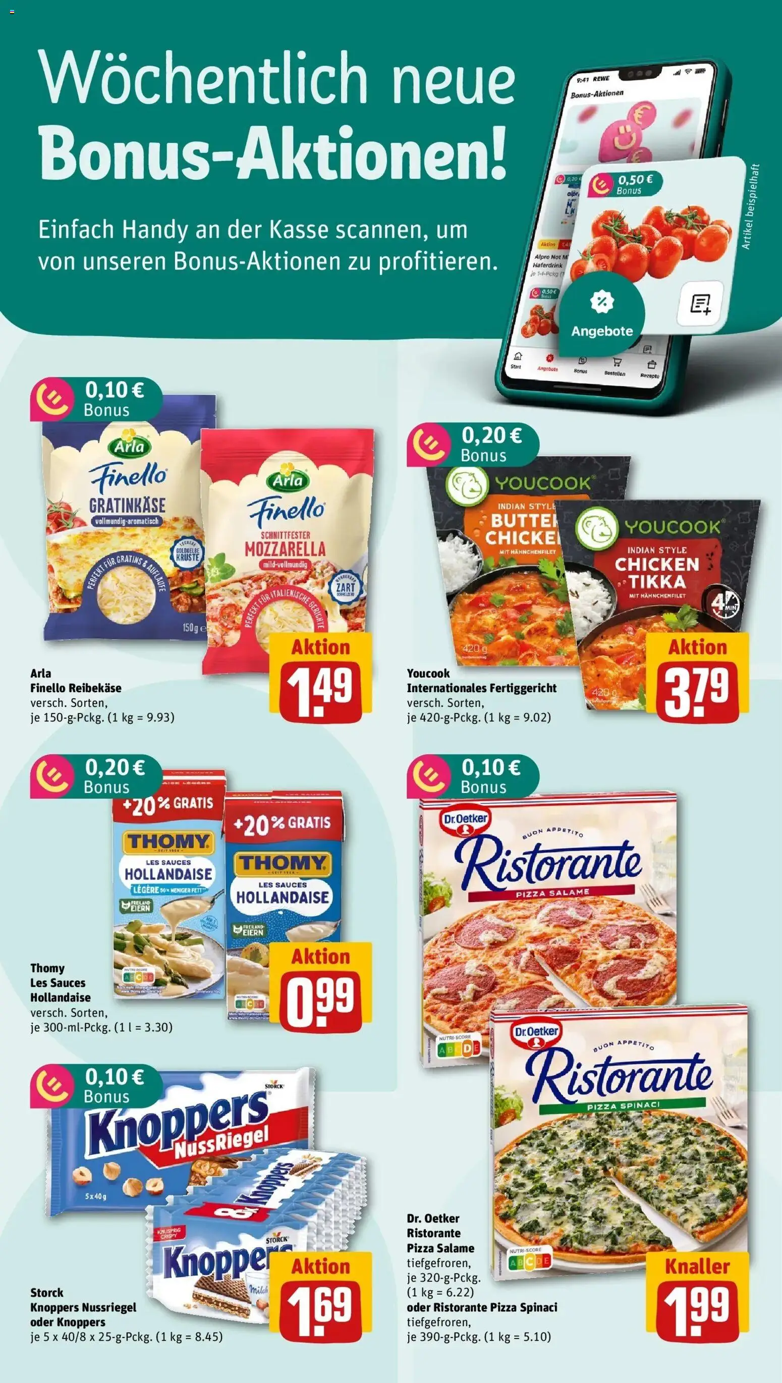 Rewe Prospekt Niederorschel	 – gültig ab 12.04.2026 | Seite: 2 | Produkte: Ristorante, Mozzarella, Haferdrink, Pizza