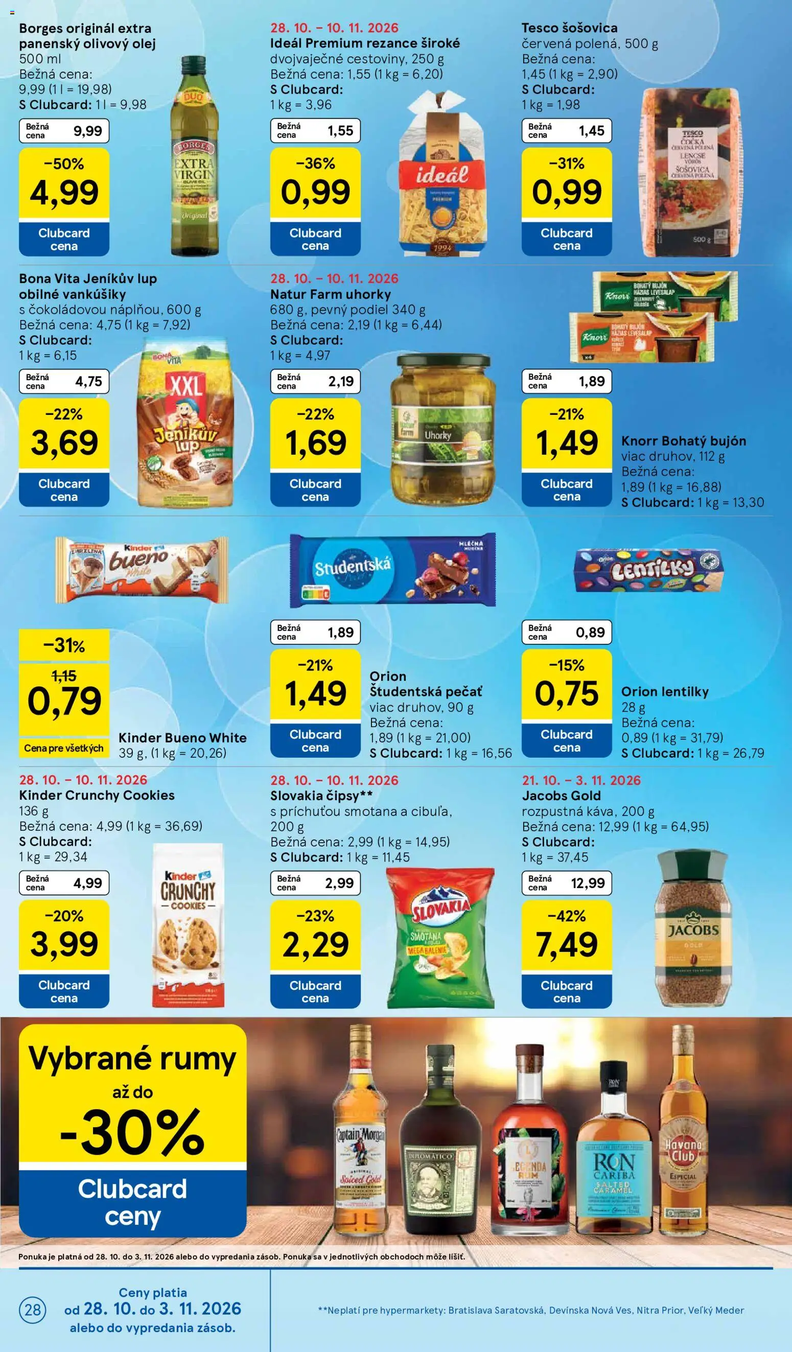 Nové Tesco akcie – leták je platný od 28.10.2026 | Strana: 28