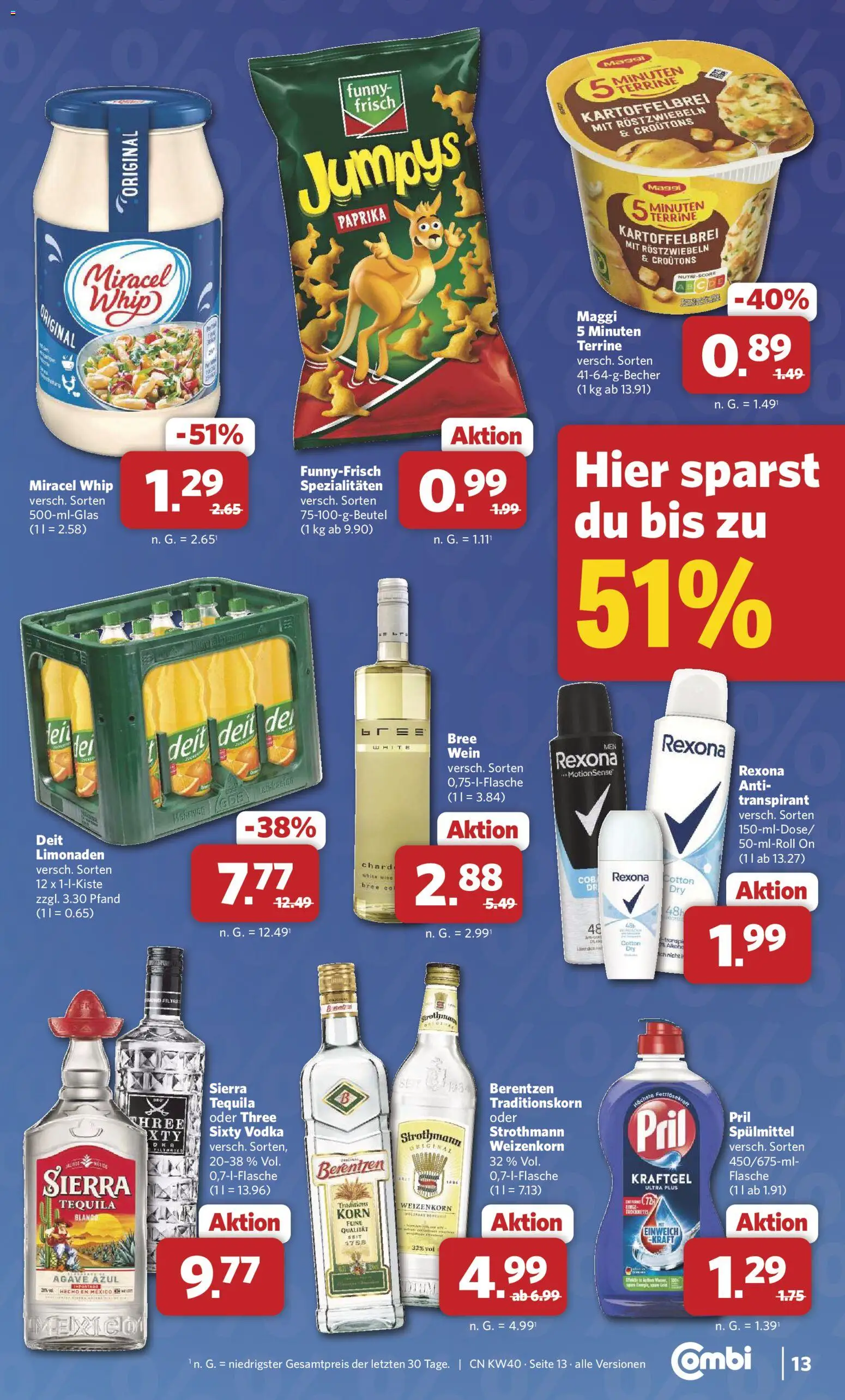 Combi Prospekt – gültig ab 28.09.2026 | Seite: 13 | Produkte: Spezialitäten, Vodka, Pril, Berentzen